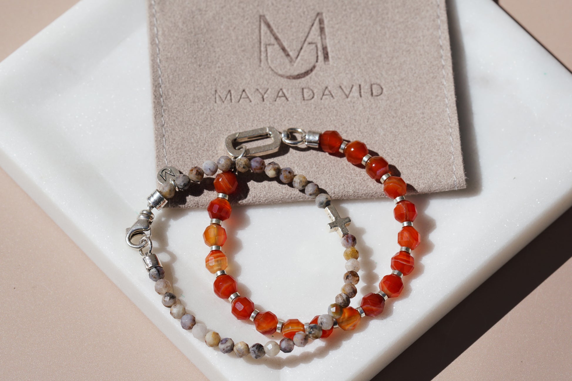 Crossroads Slim Bracelet | Faceted Opal & Sterling Silver