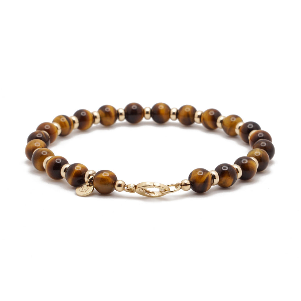 Tiger's Eye | 14K Gold | 6mm