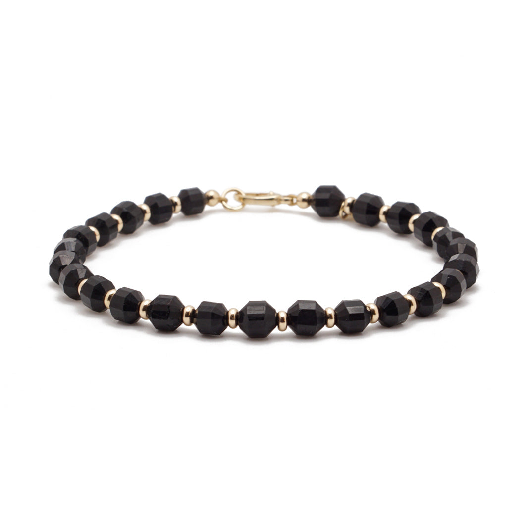 Arcanum Bracelet | Black Tourmaline & 14K Gold
