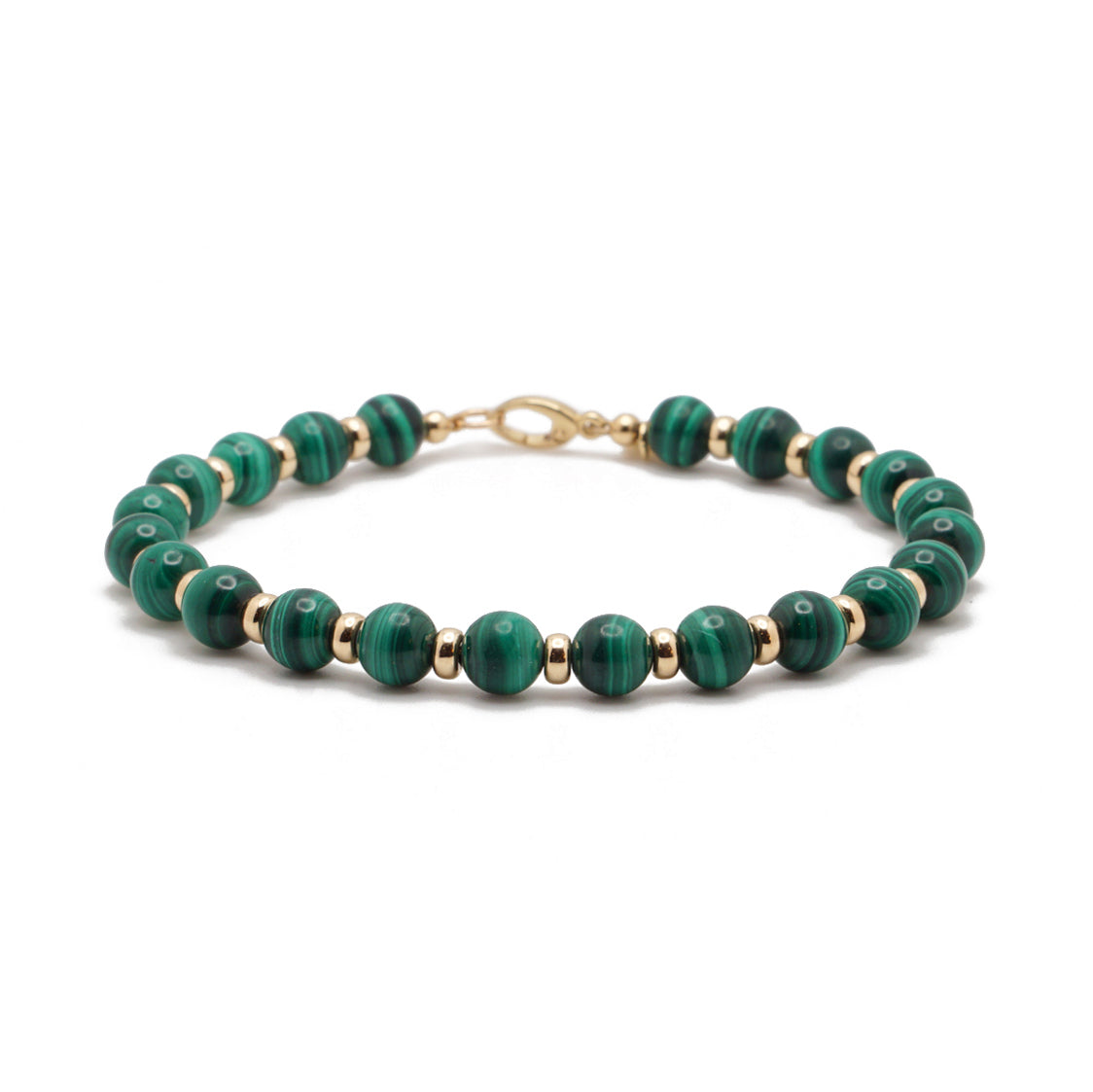 Atlas Bracelet | Malachite & 14K Gold