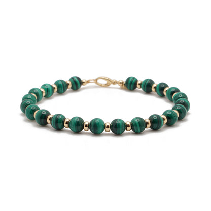 Malachite | 14K Gold | 6mm