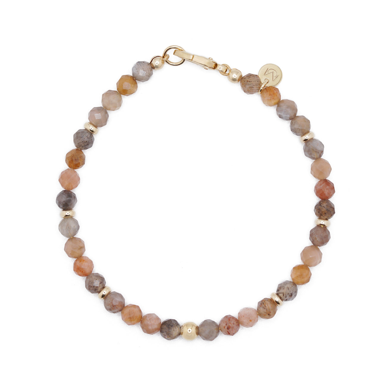 Solara Bracelet | Sunstone & 14K Gold