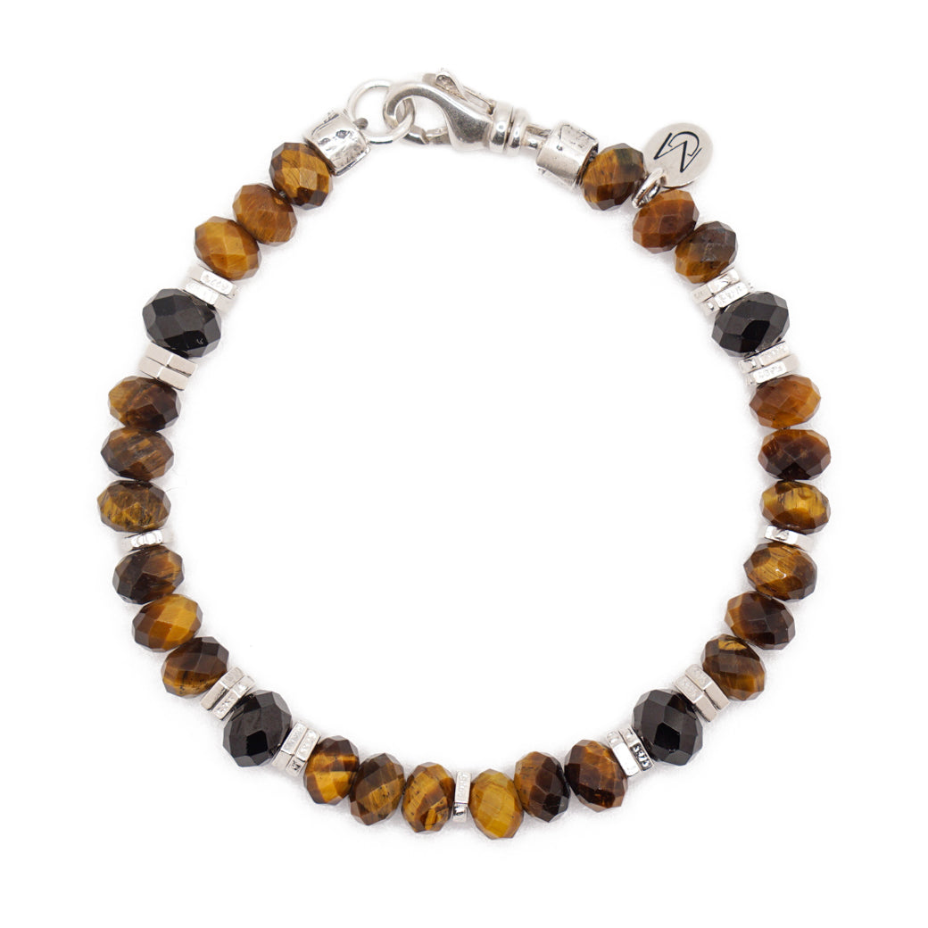 Tiger's Eye & Black Spinel | Sterling Silver | 6mm