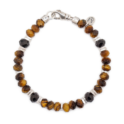 Tiger's Eye & Black Spinel | Sterling Silver | 6mm