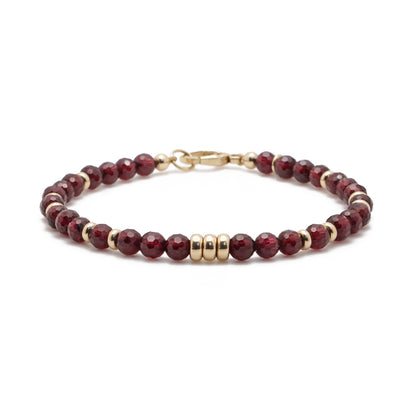 Garnet | 14K Gold | 4mm