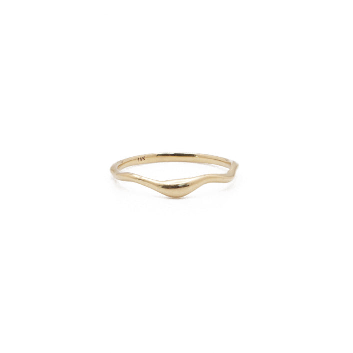 14K Gold Wave Ring