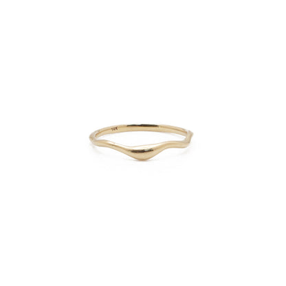 14K Gold Wave Ring