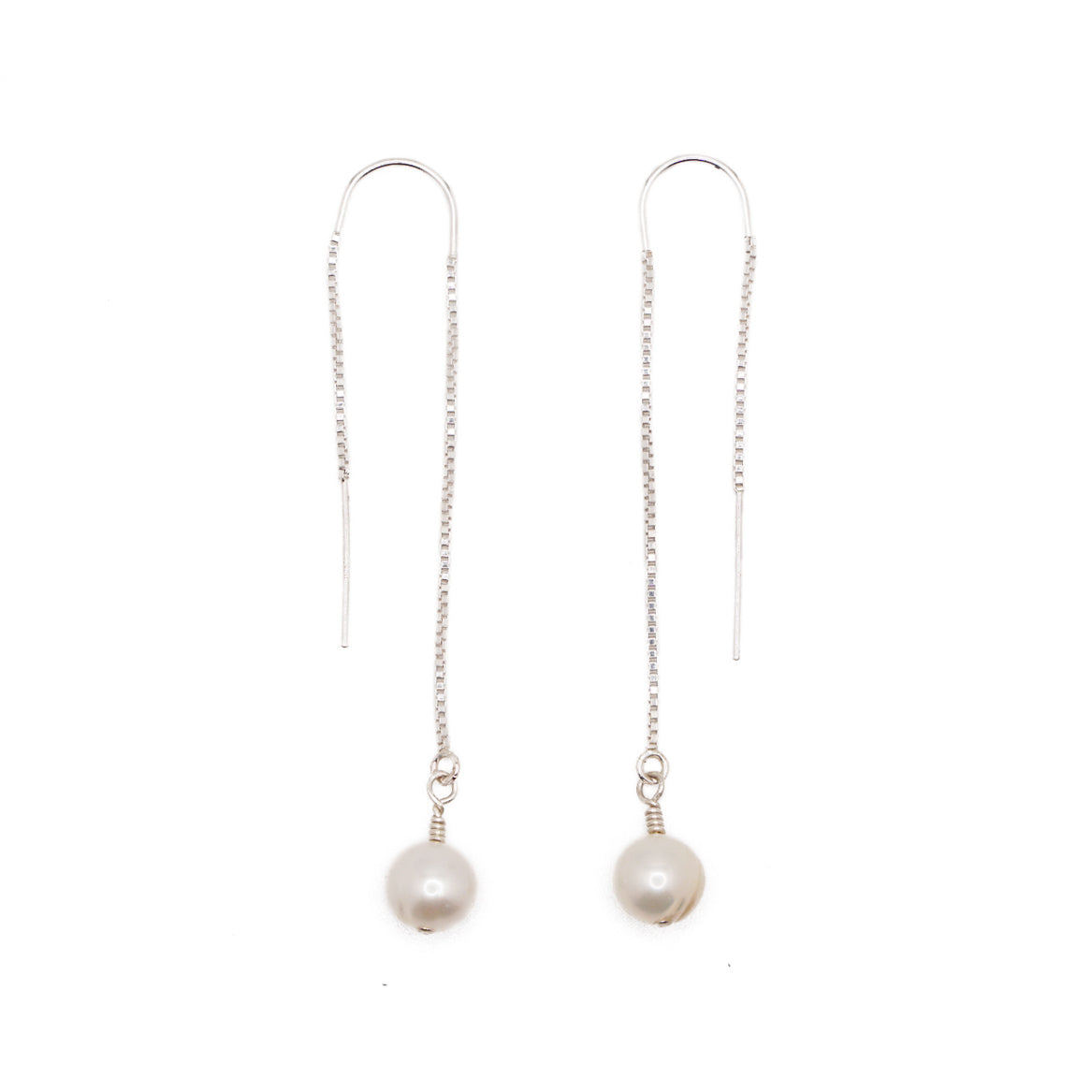 Pearl Threaders | Sterling Silver
