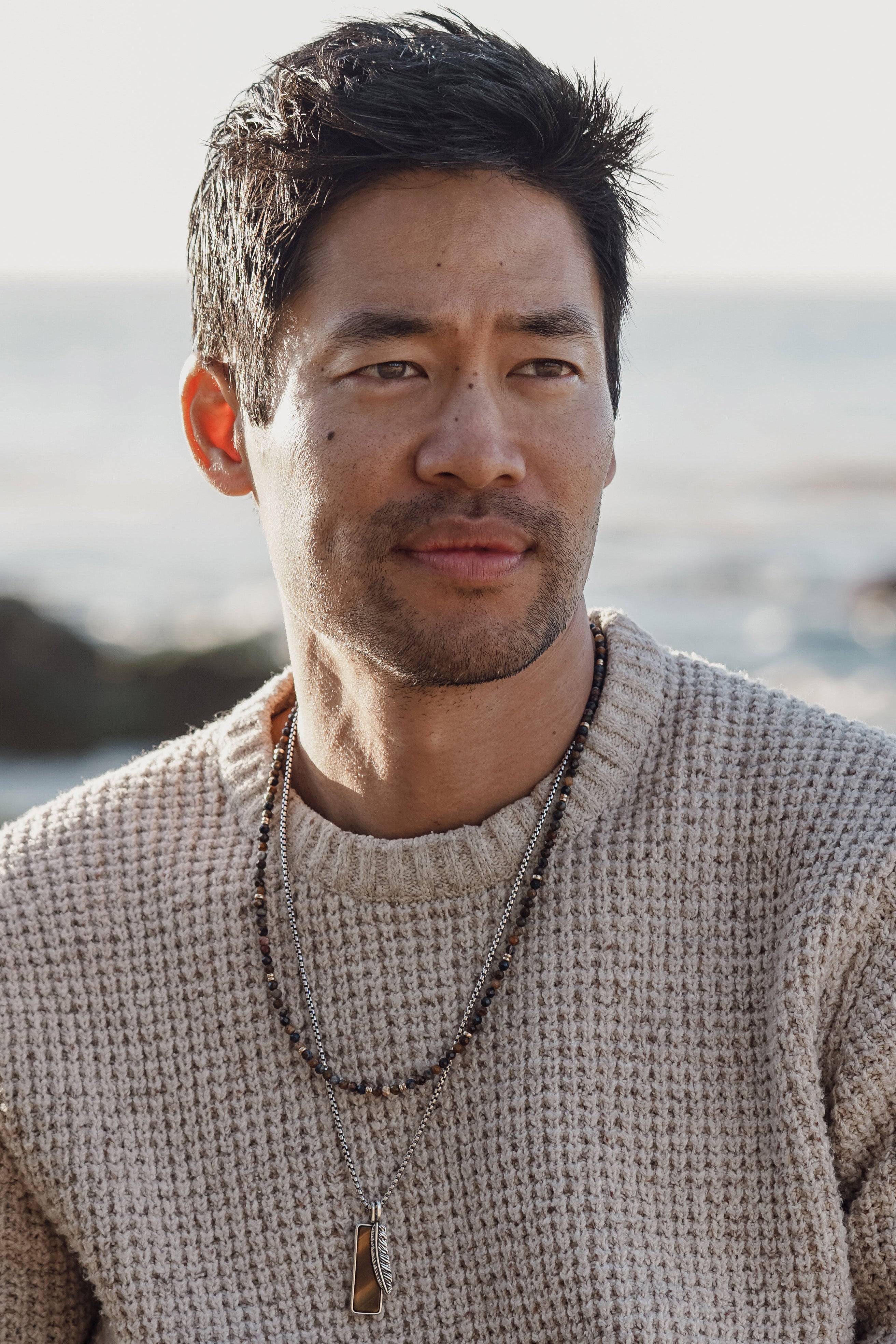 Meridian Necklace | Pietersite & 14K Gold