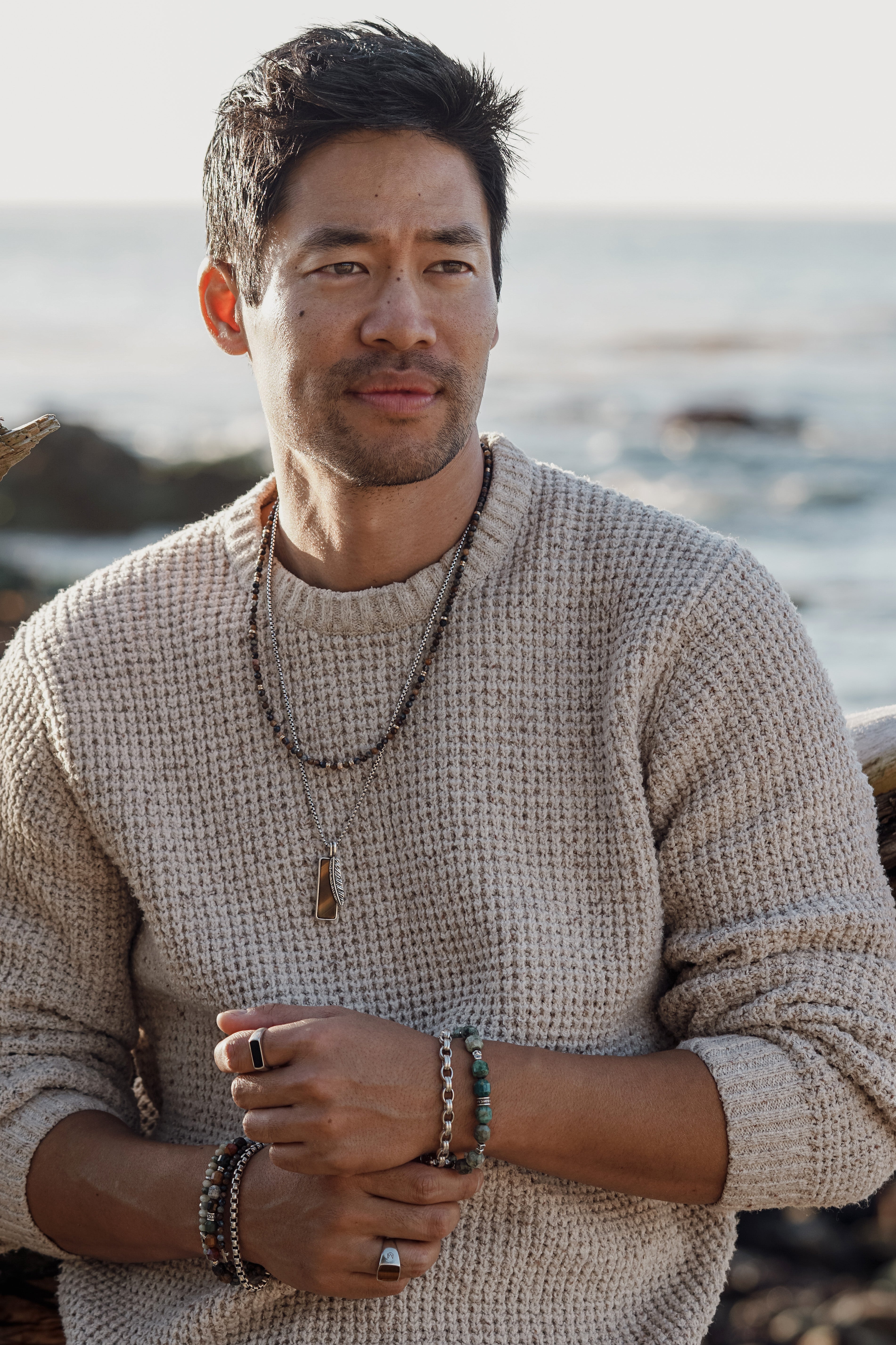 Meridian Necklace | Pietersite & 14K Gold