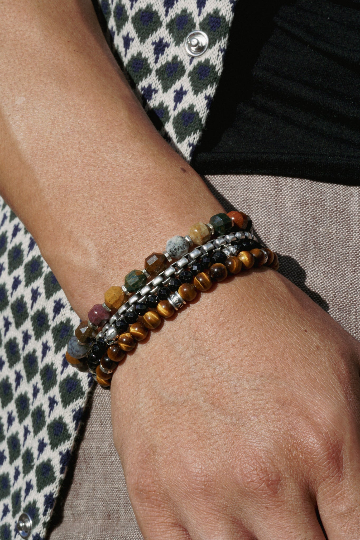 Signature Bracelet | Tiger's Eye & Sterling Silver