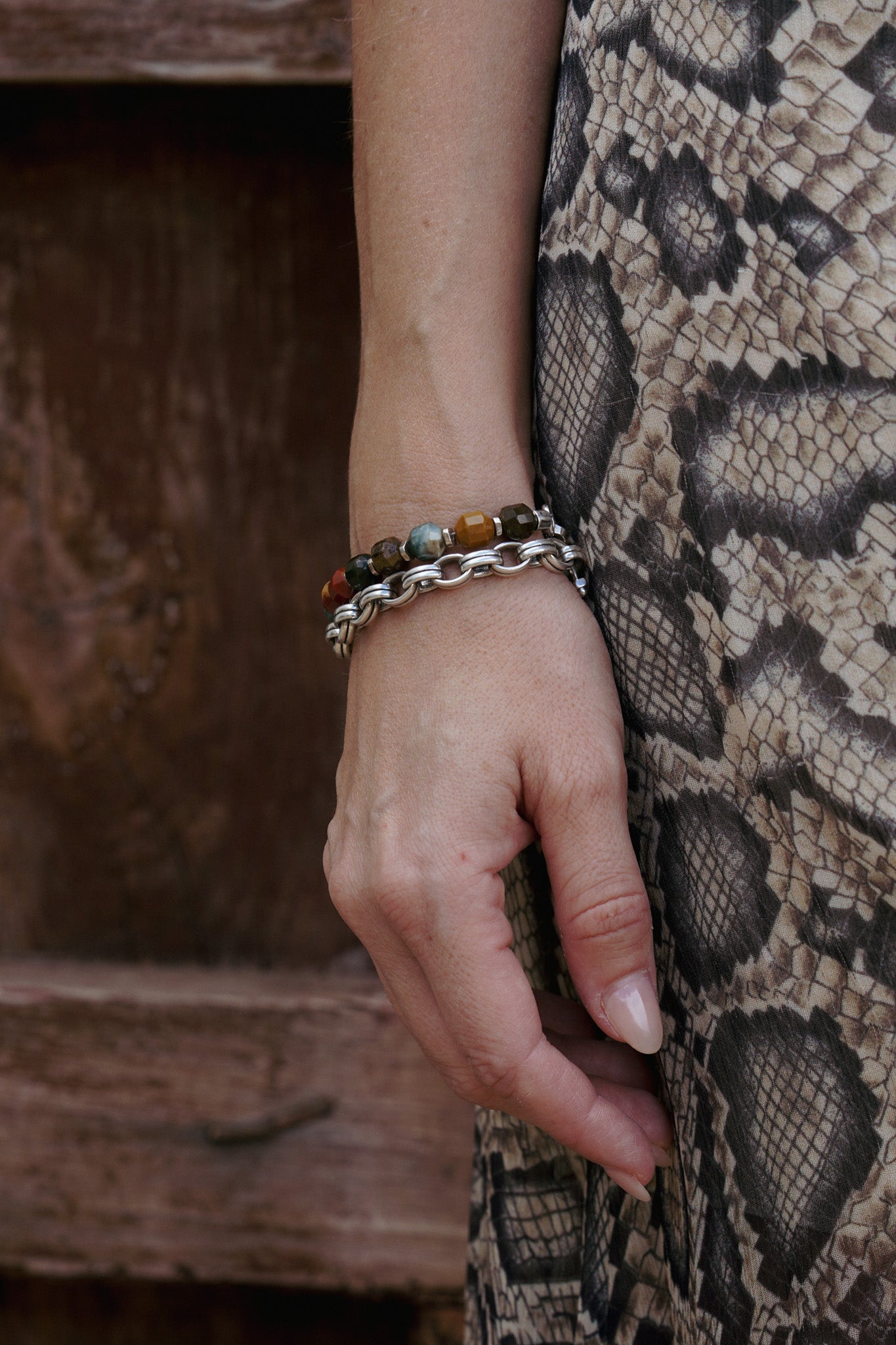 Voyager Bracelet | Ocean Jasper & Sterling Silver