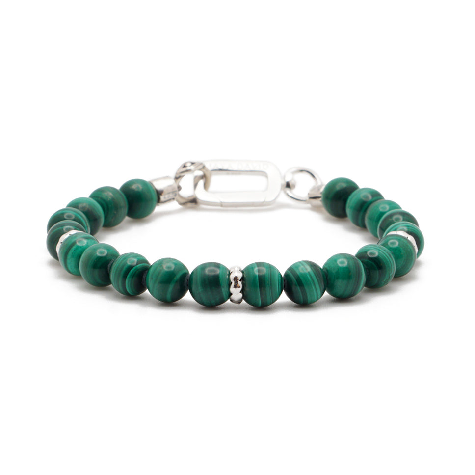 Refined Signature Bracelet | Malachite & Sterling Silver