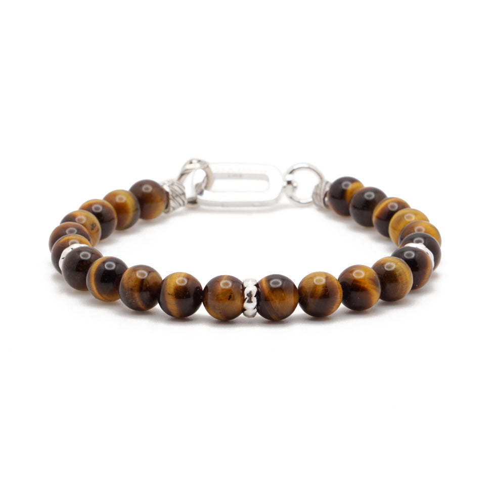 Refined Signature Bracelet | Tiger's Eye & Sterling Silver