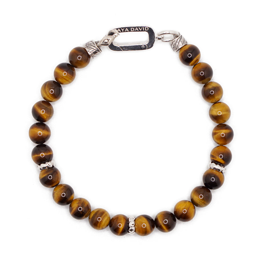 Refined Signature Bracelet | Tiger's Eye & Sterling Silver