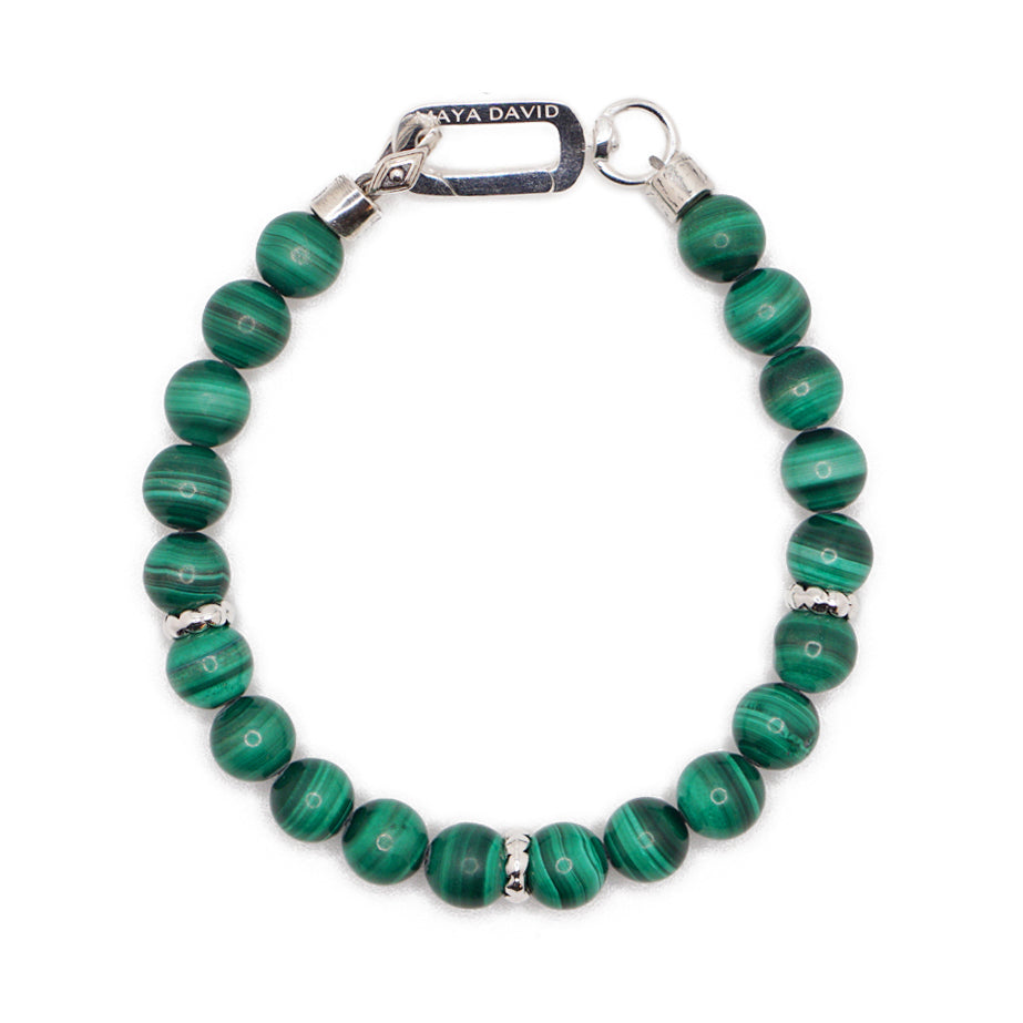Refined Signature Bracelet | Malachite & Sterling Silver