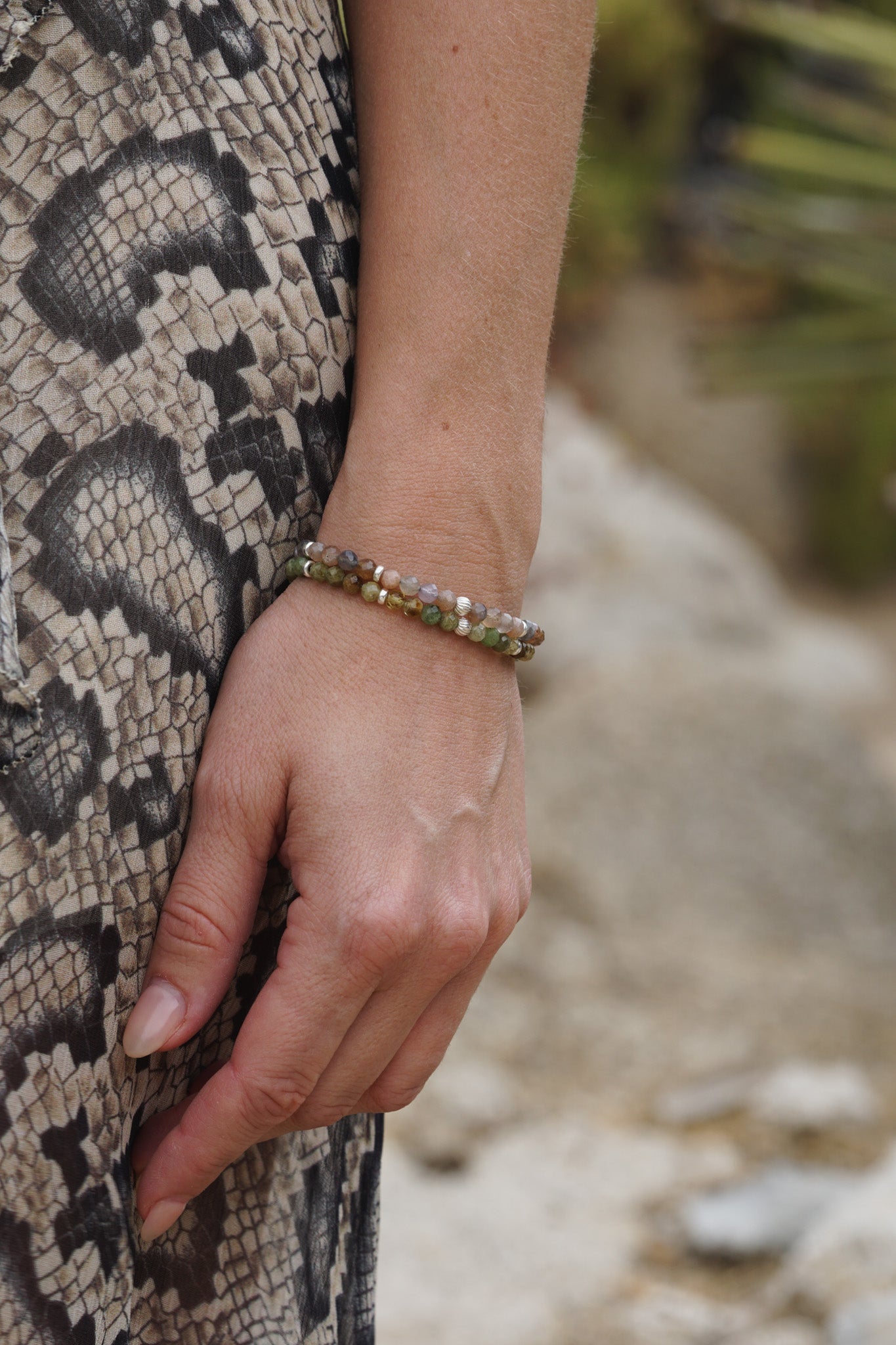 Solara Bracelet | Sunstone & Sterling Silver
