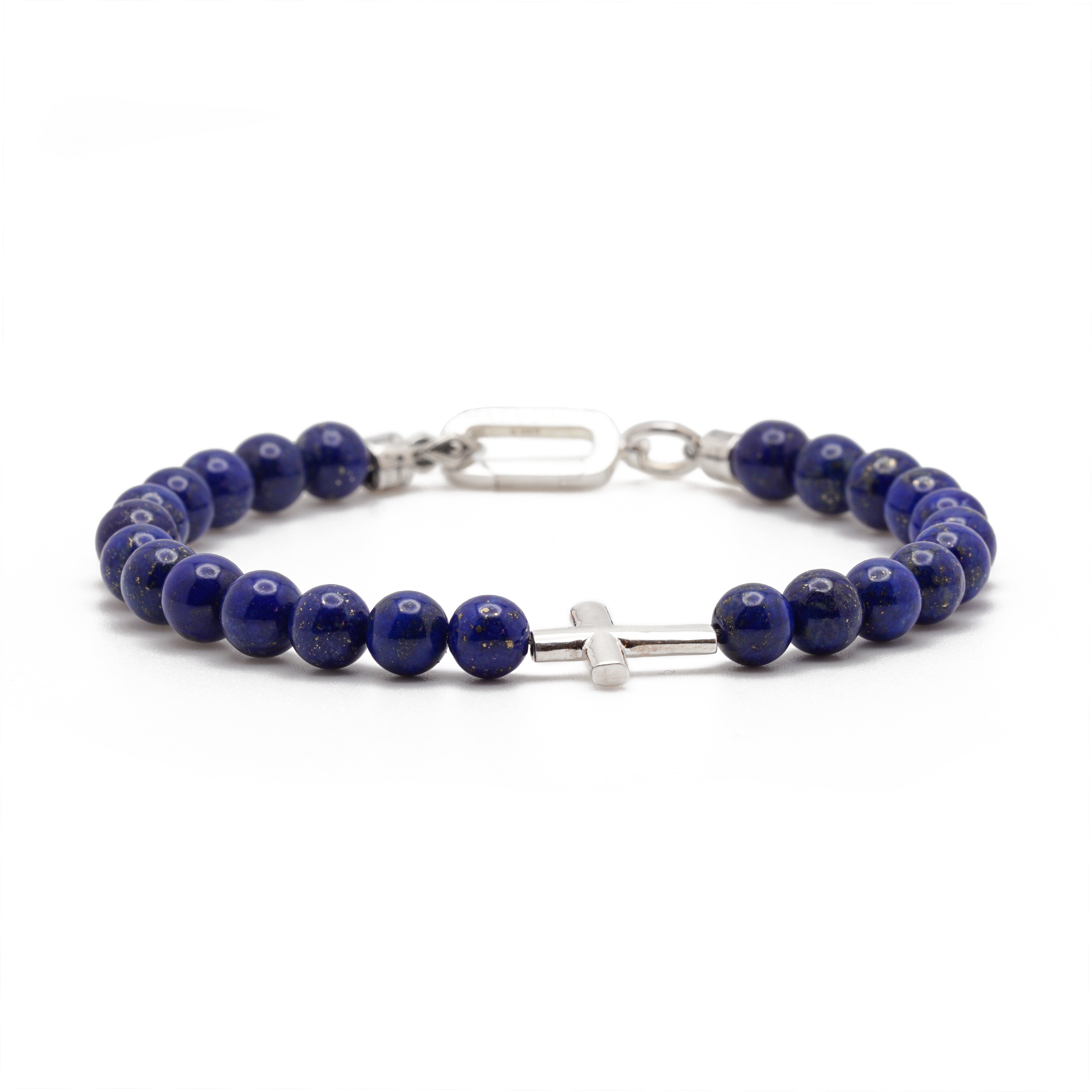 Crossroads Bracelet | Lapis Lazuli & Sterling Silver