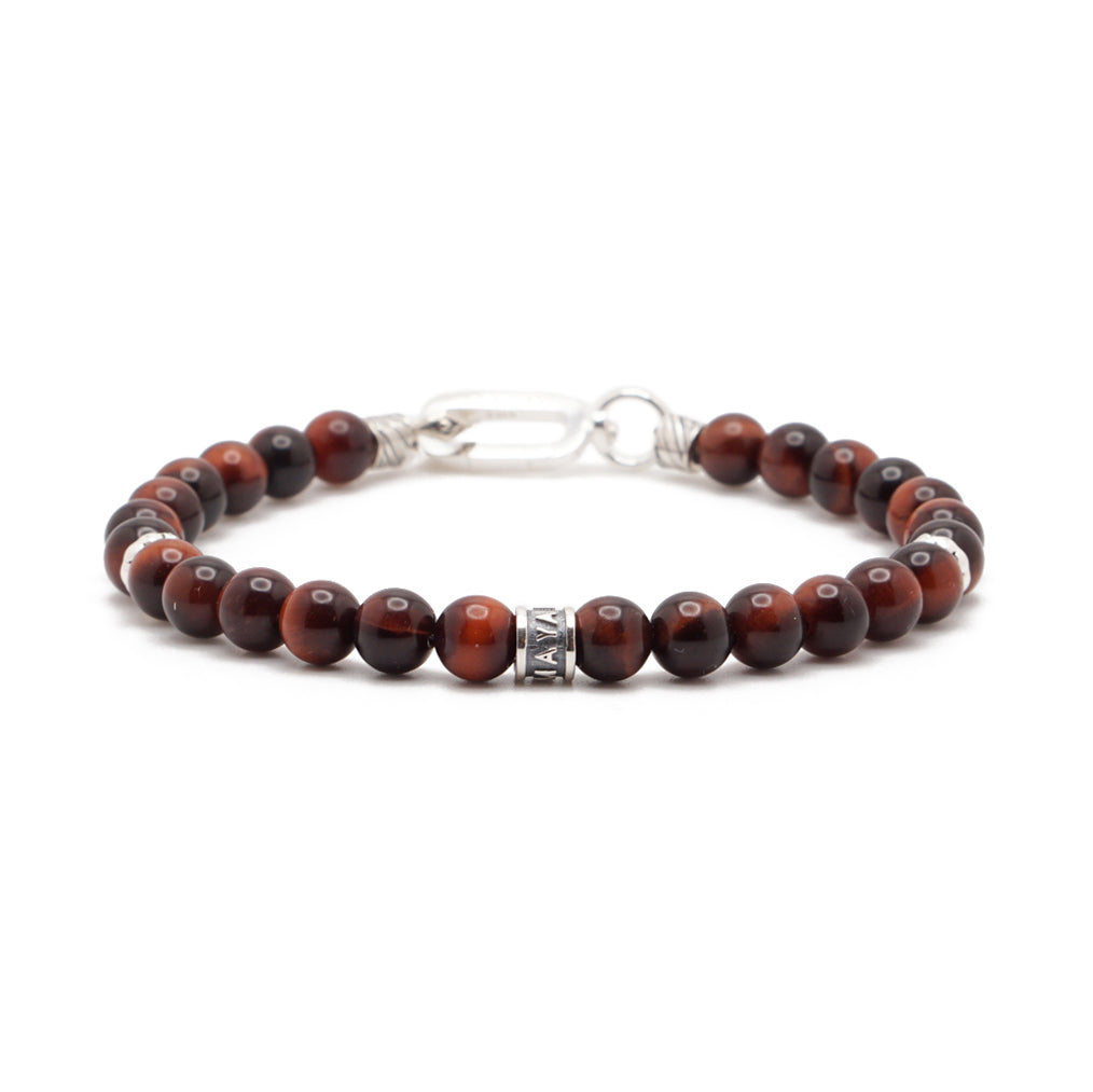 Signature Bracelet | Red Tiger's Eye & Sterling Silver