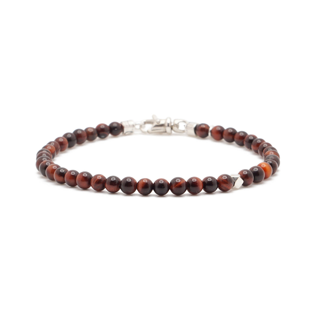 Red Tiger's Eye | Sterling Silver | 4mm