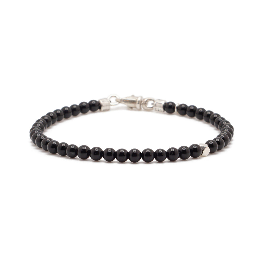 Signature Slim Bracelet | Onyx & Sterling Silver