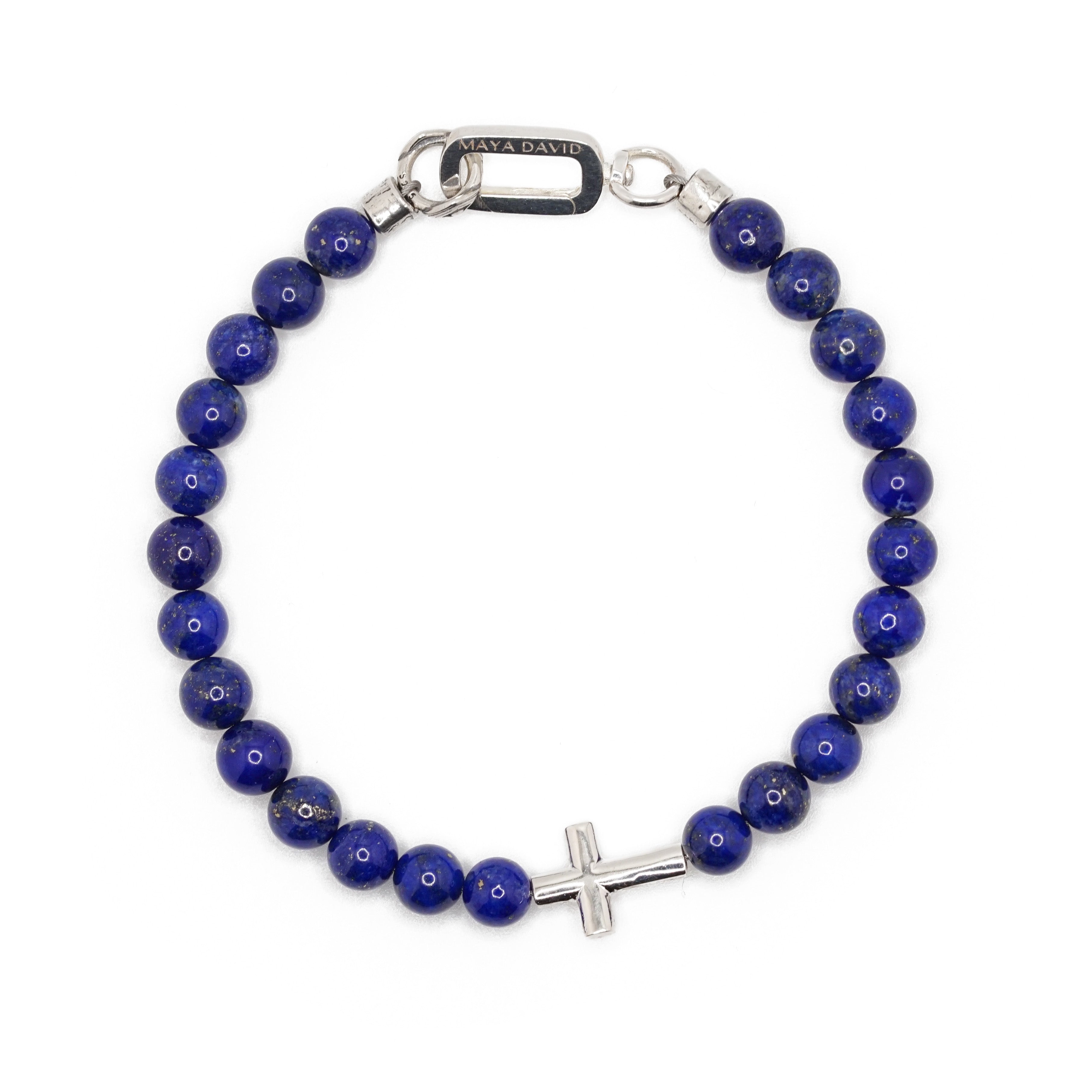 Crossroads Bracelet | Lapis Lazuli & Sterling Silver