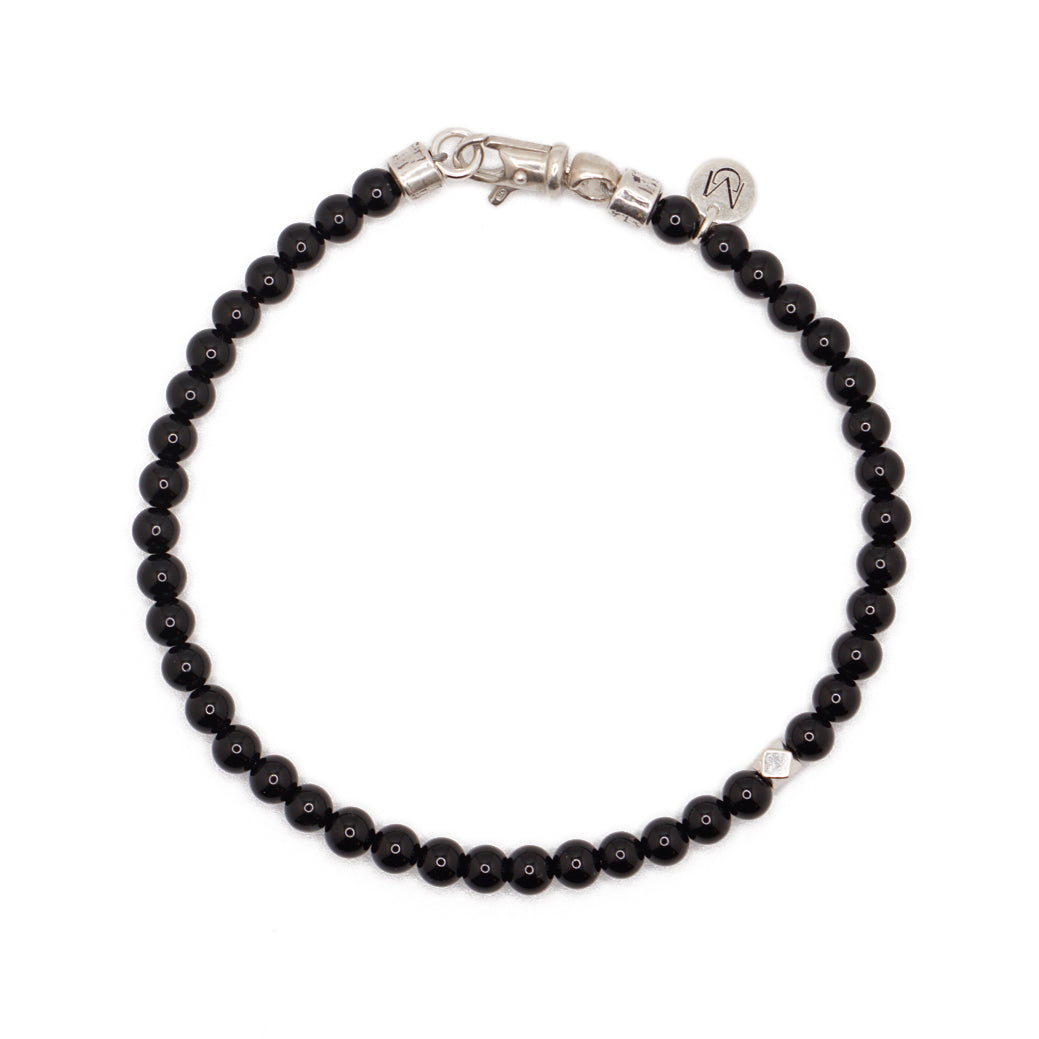 Signature Slim Bracelet | Onyx & Sterling Silver