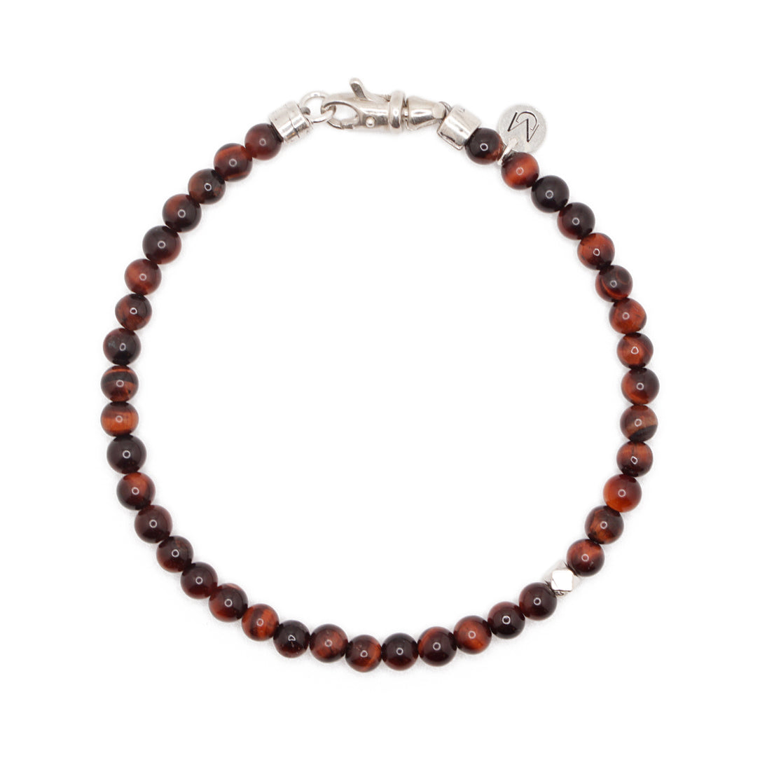 Red Tiger's Eye | Sterling Silver | 4mm