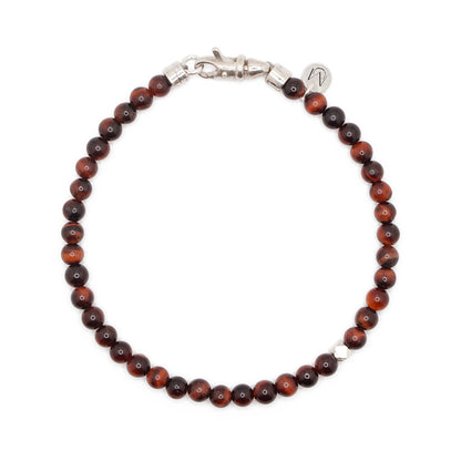 Red Tiger's Eye | Sterling Silver | 4mm