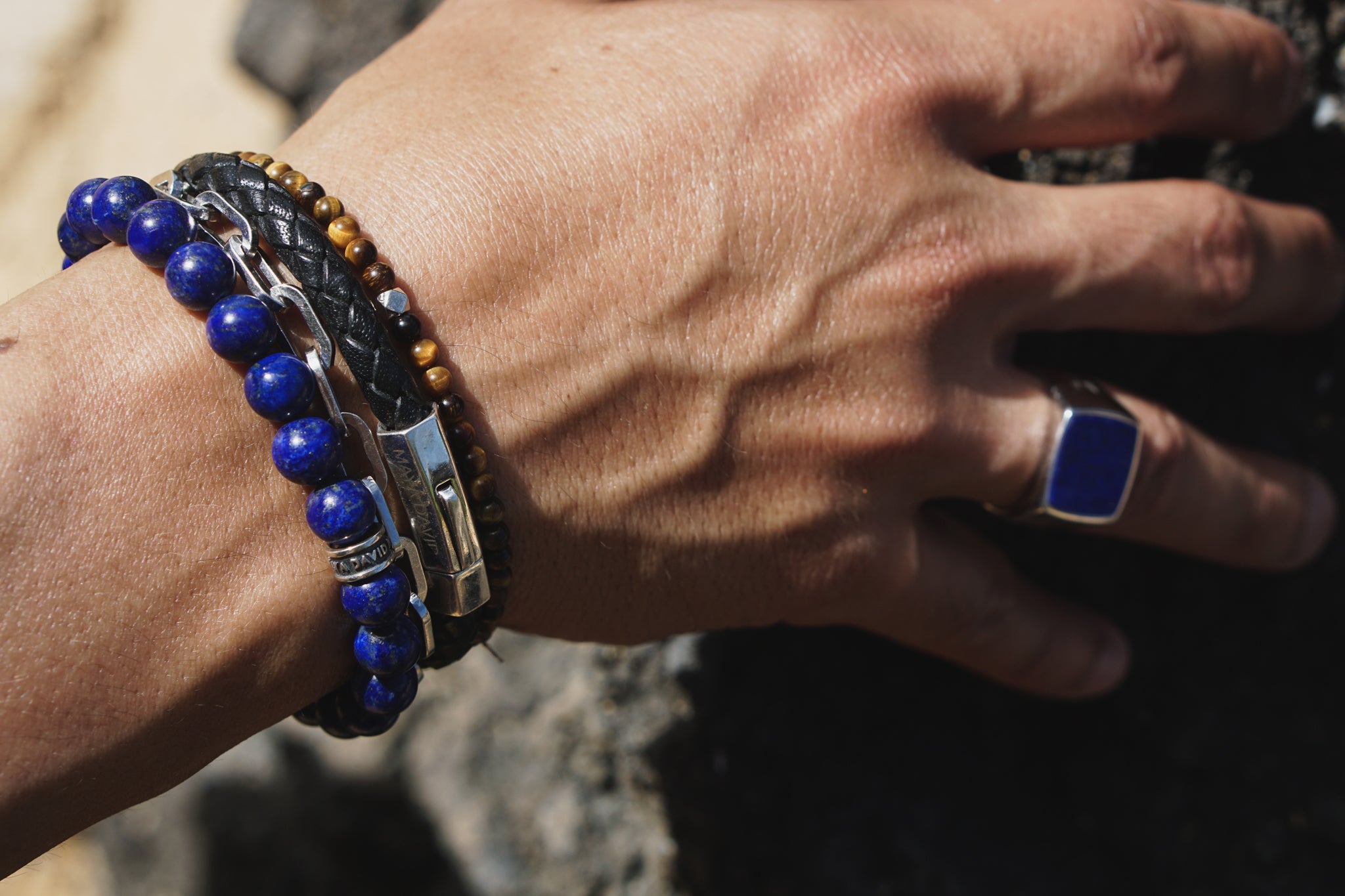 Signature Bold Bracelet | Lapis Lazuli & Sterling Silver