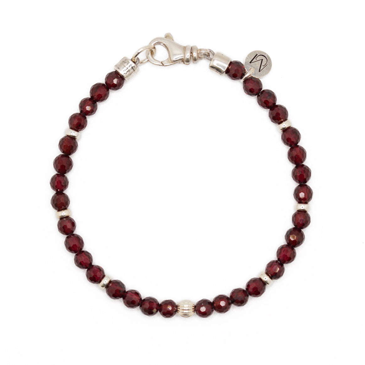 Ember Bracelet | Garnet & Sterling Silver