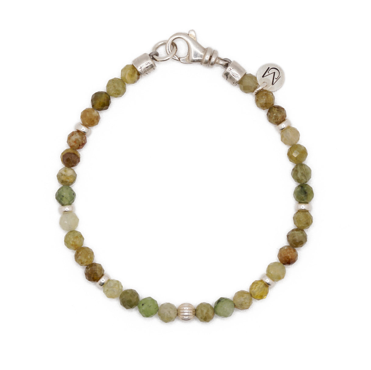 Verdant Bracelet | Faceted Jade & Sterling Silver