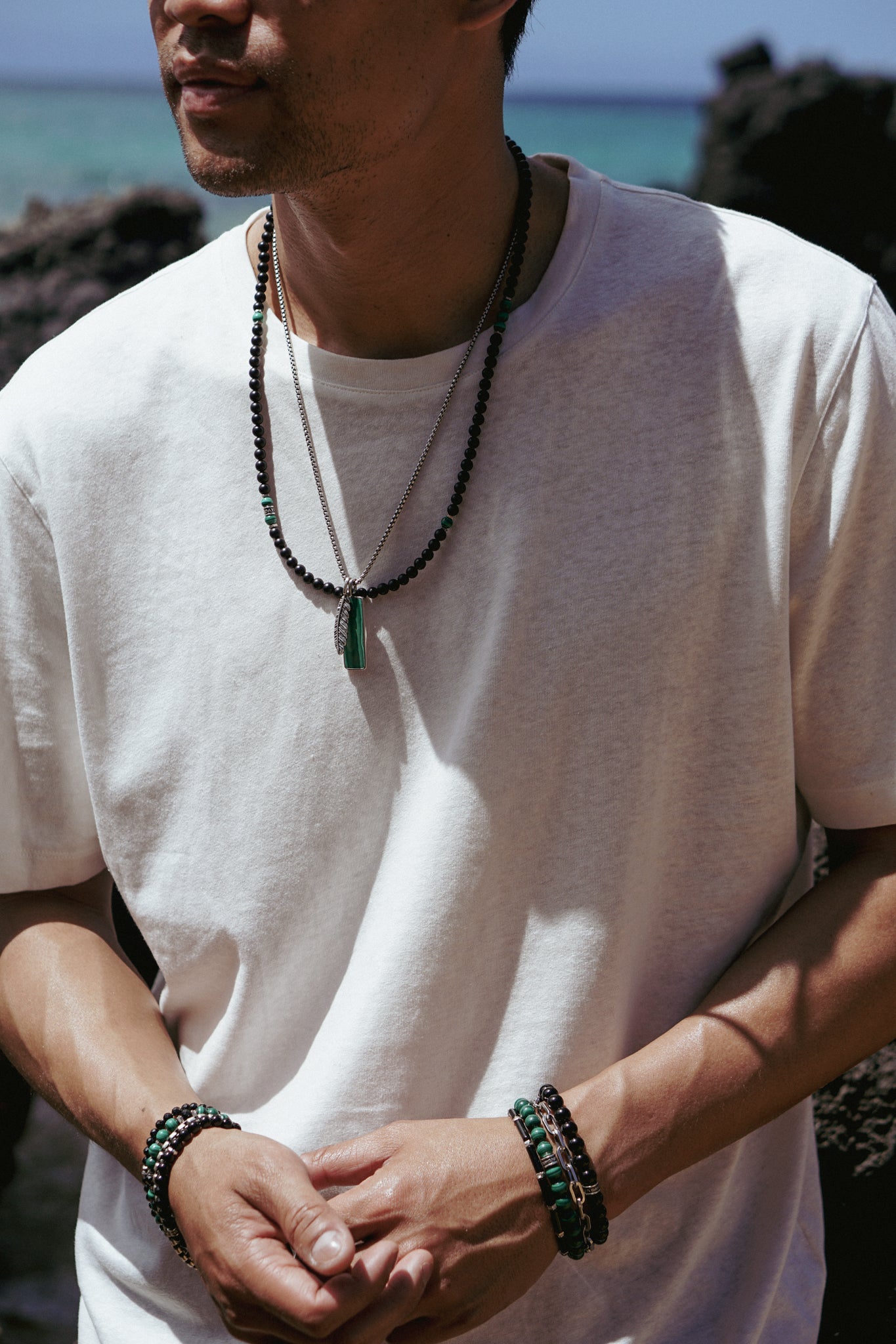 Signature Bold Bracelet | Malachite & Sterling Silver
