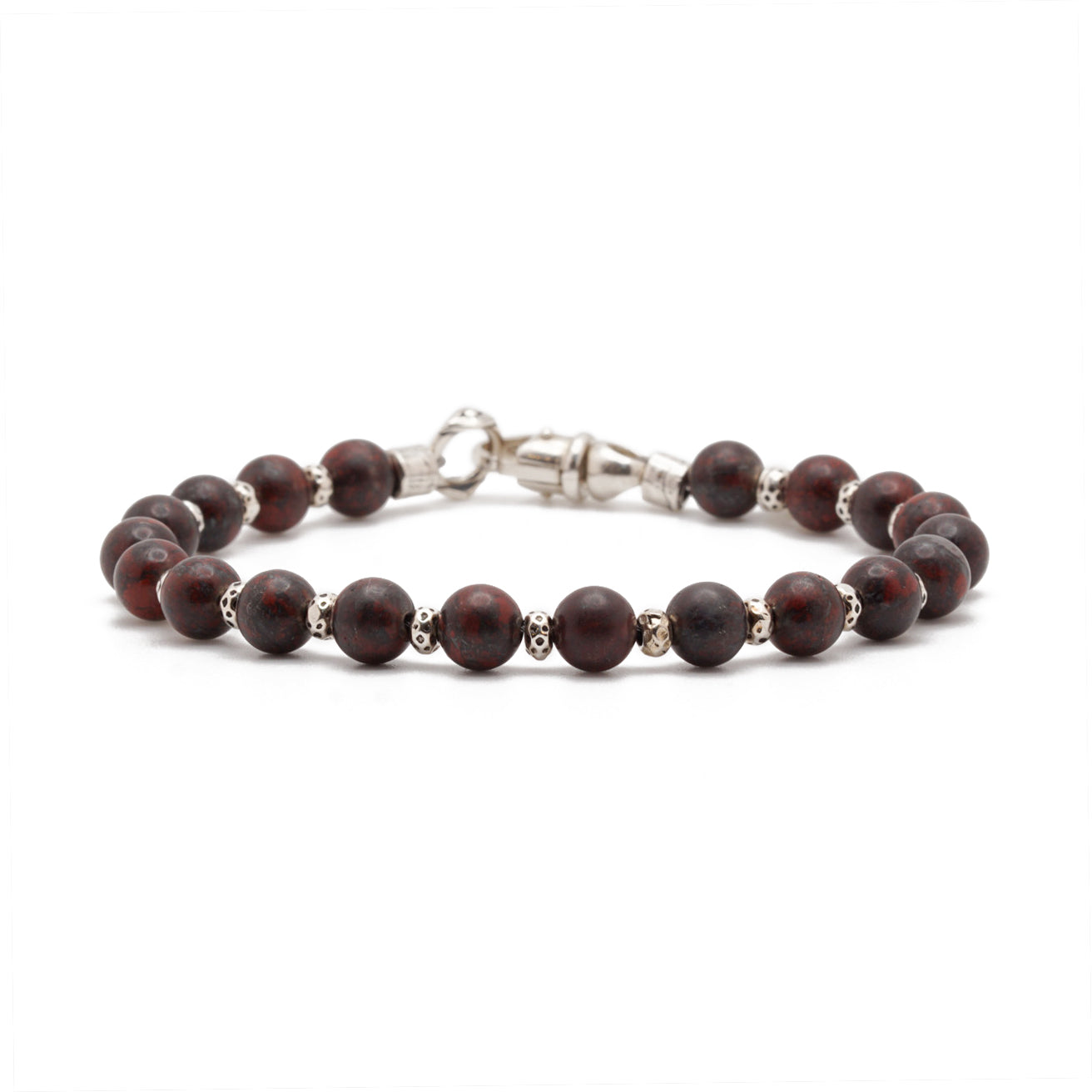Strata Bracelet | Tiger Iron & Sterling Silver