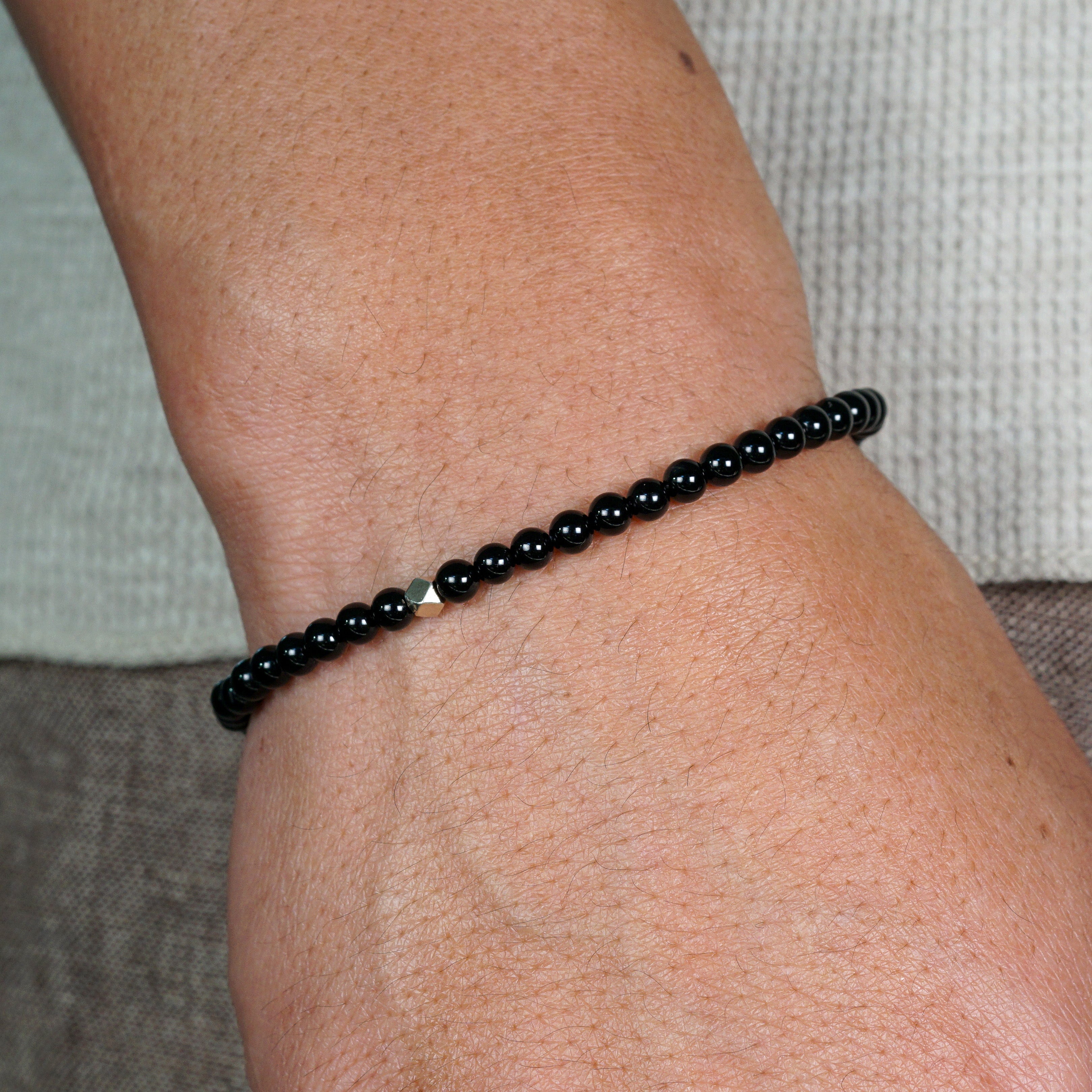 Signature Slim Bracelet | Onyx & Sterling Silver