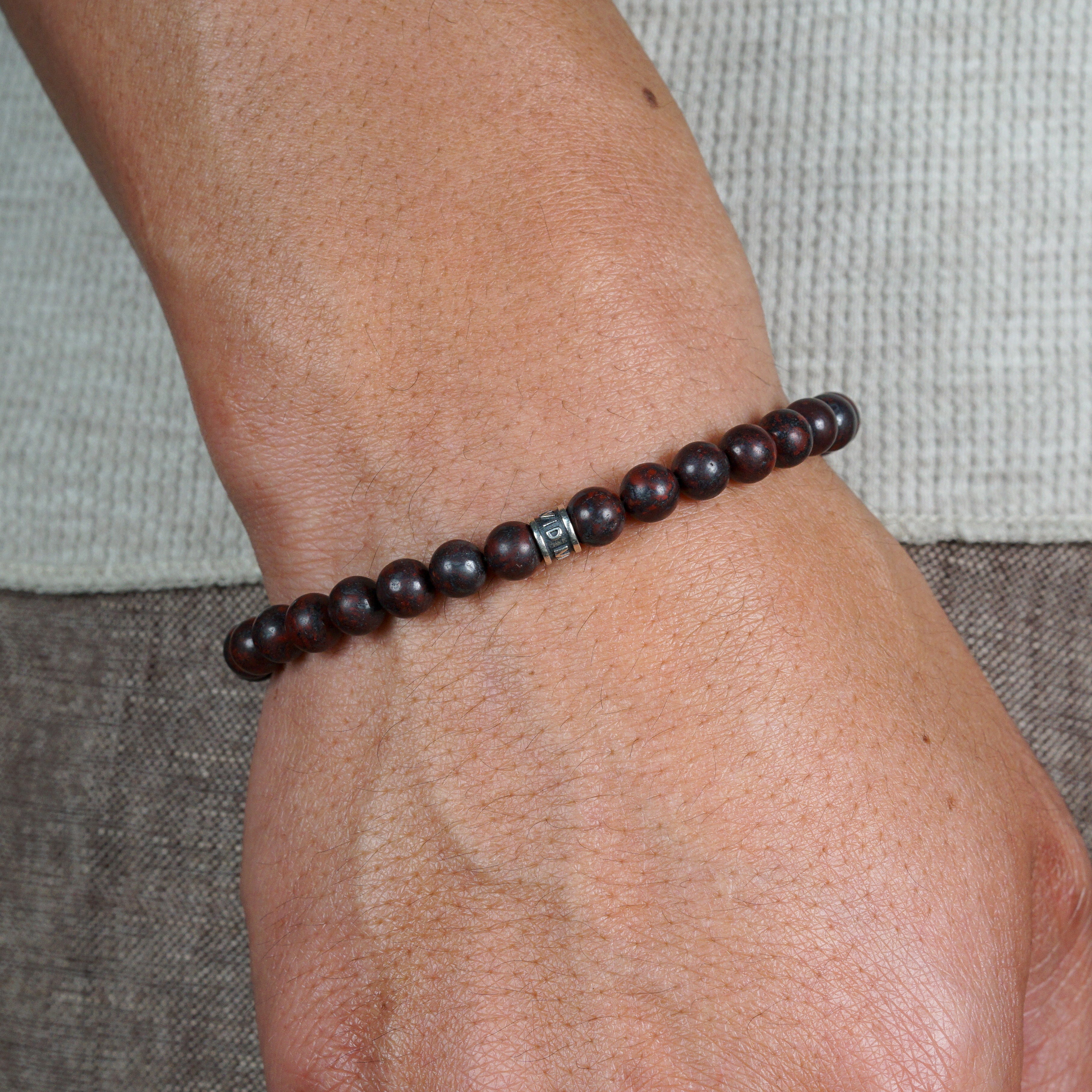 Signature Bracelet | Tiger Iron & Sterling Silver