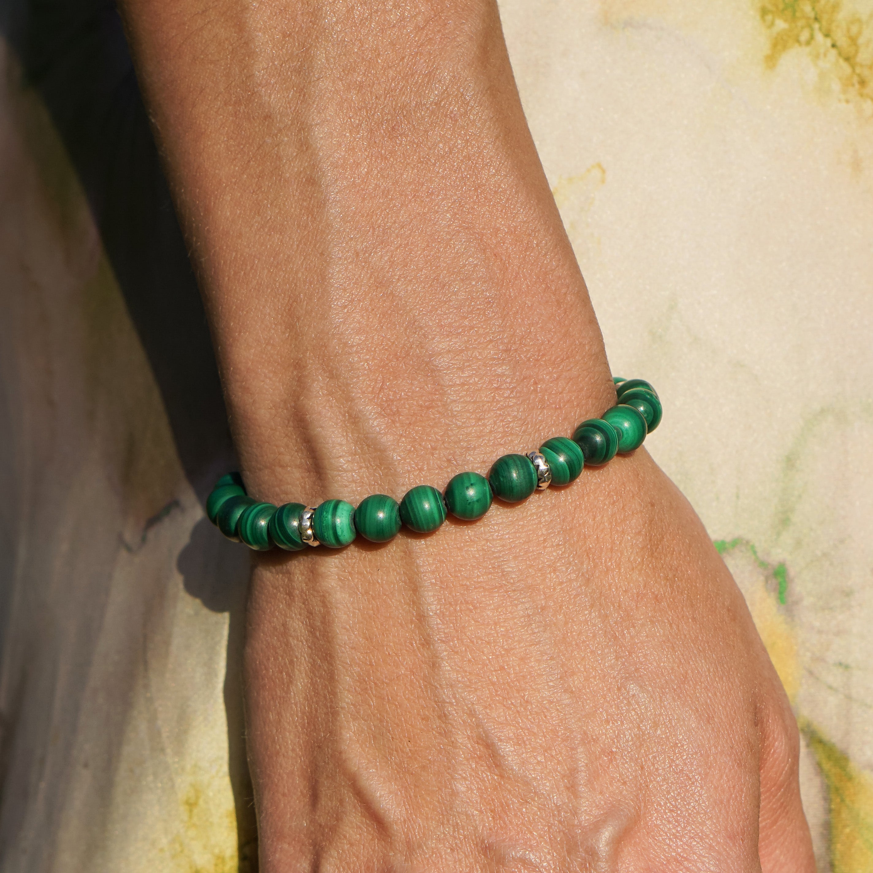 Refined Signature Bracelet | Malachite & Sterling Silver