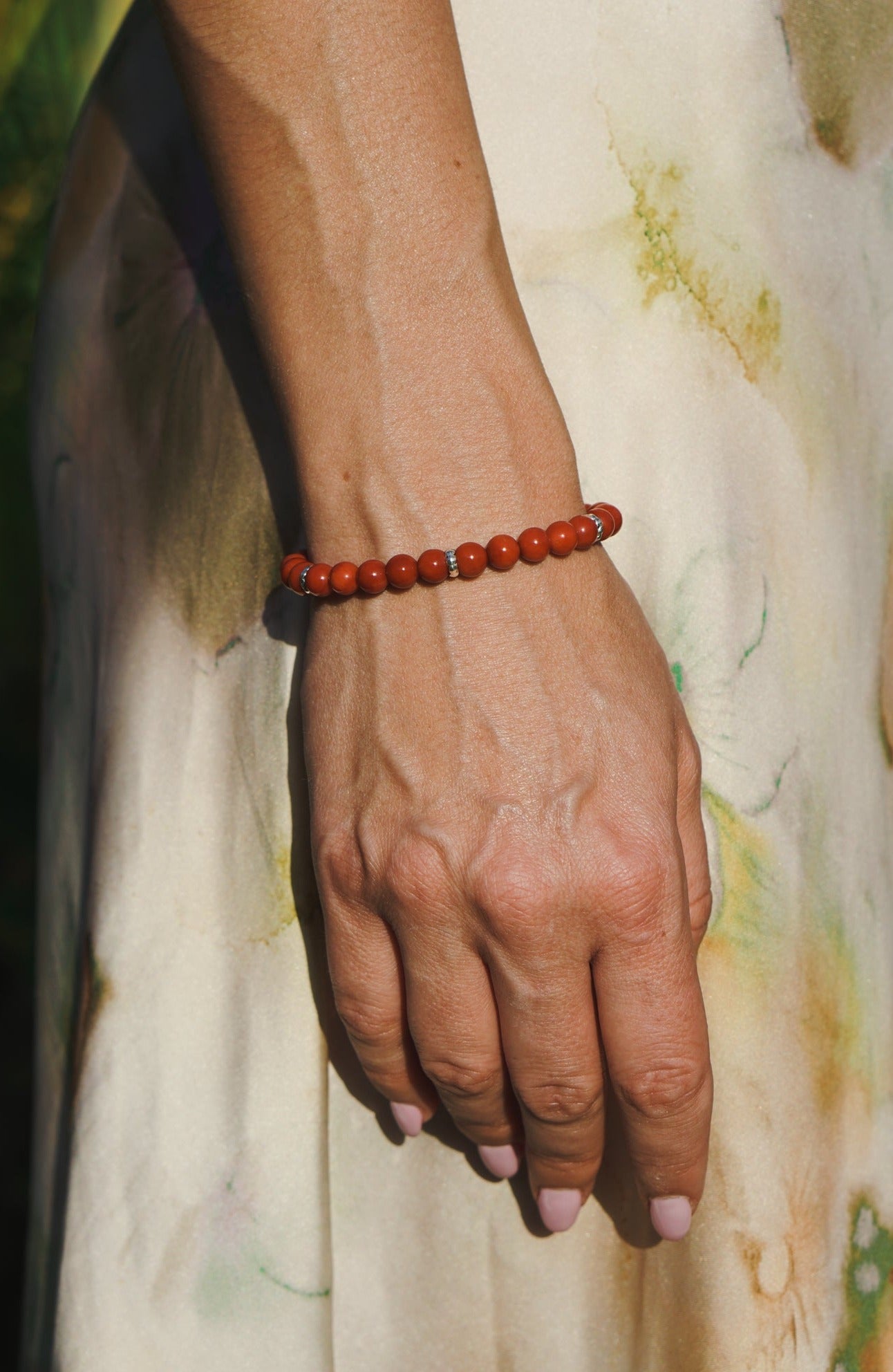 Refined Signature Bracelet | Red Coral & Sterling Silver
