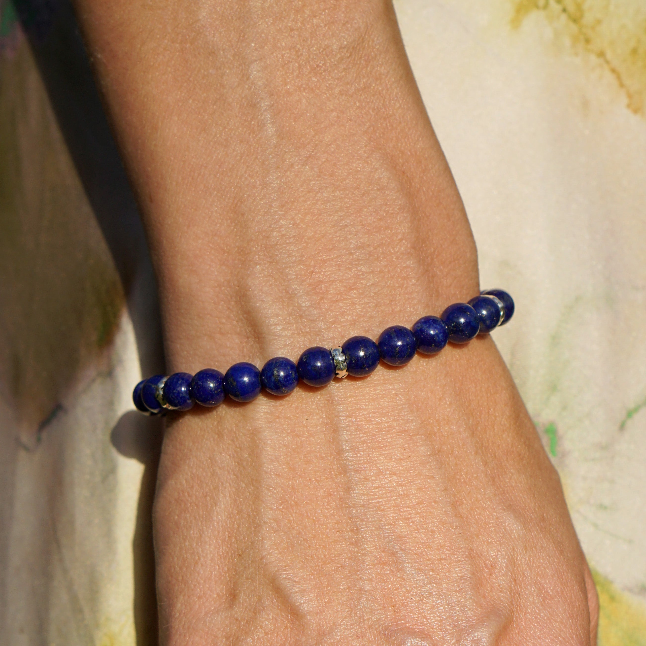 Refined Signature Bracelet | Lapis Lazuli & Sterling Silver