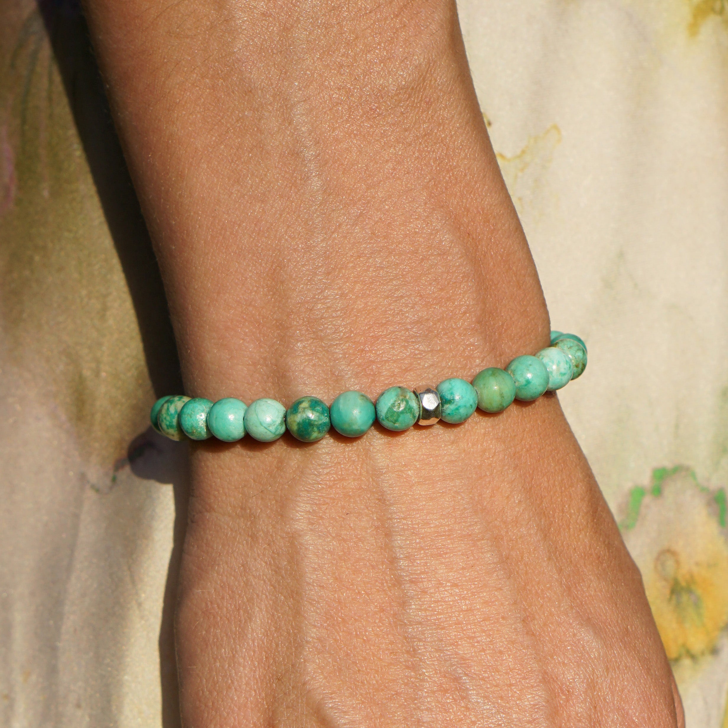 Refined Signature Bracelet | Peruvian Turquoise & Sterling Silver
