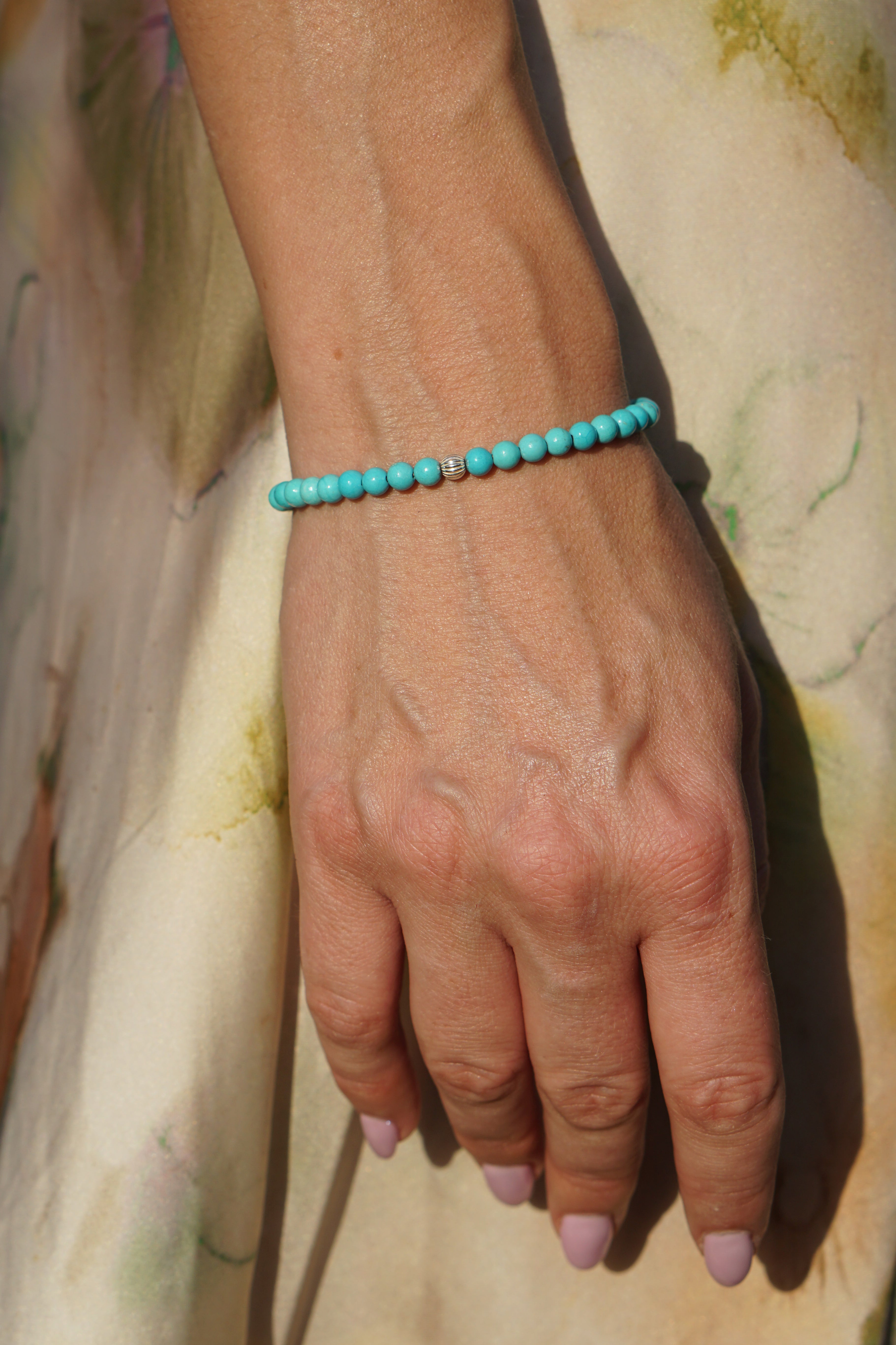 Refined Slim Bracelet | Turquoise & Sterling Silver