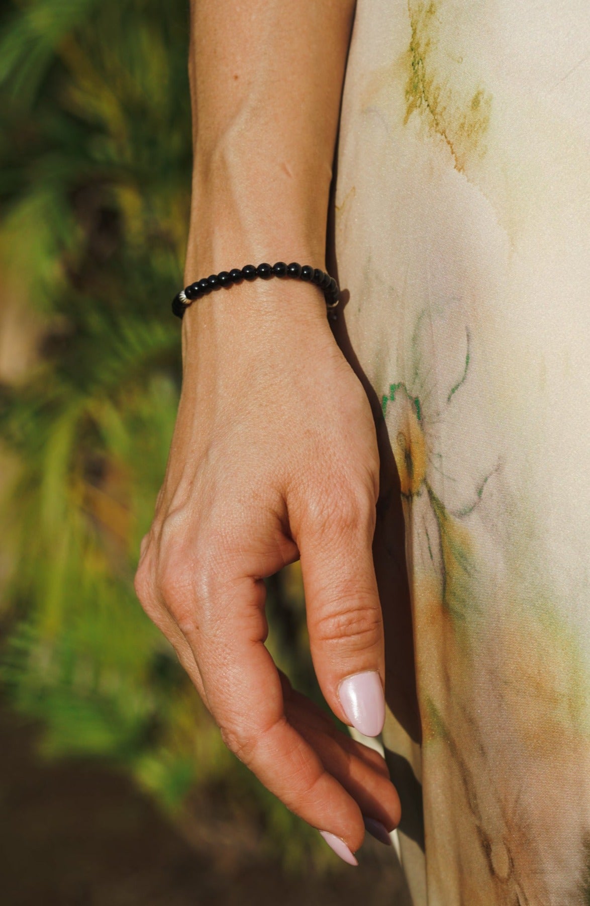 Refined Slim Bracelet | Onyx & Sterling Silver
