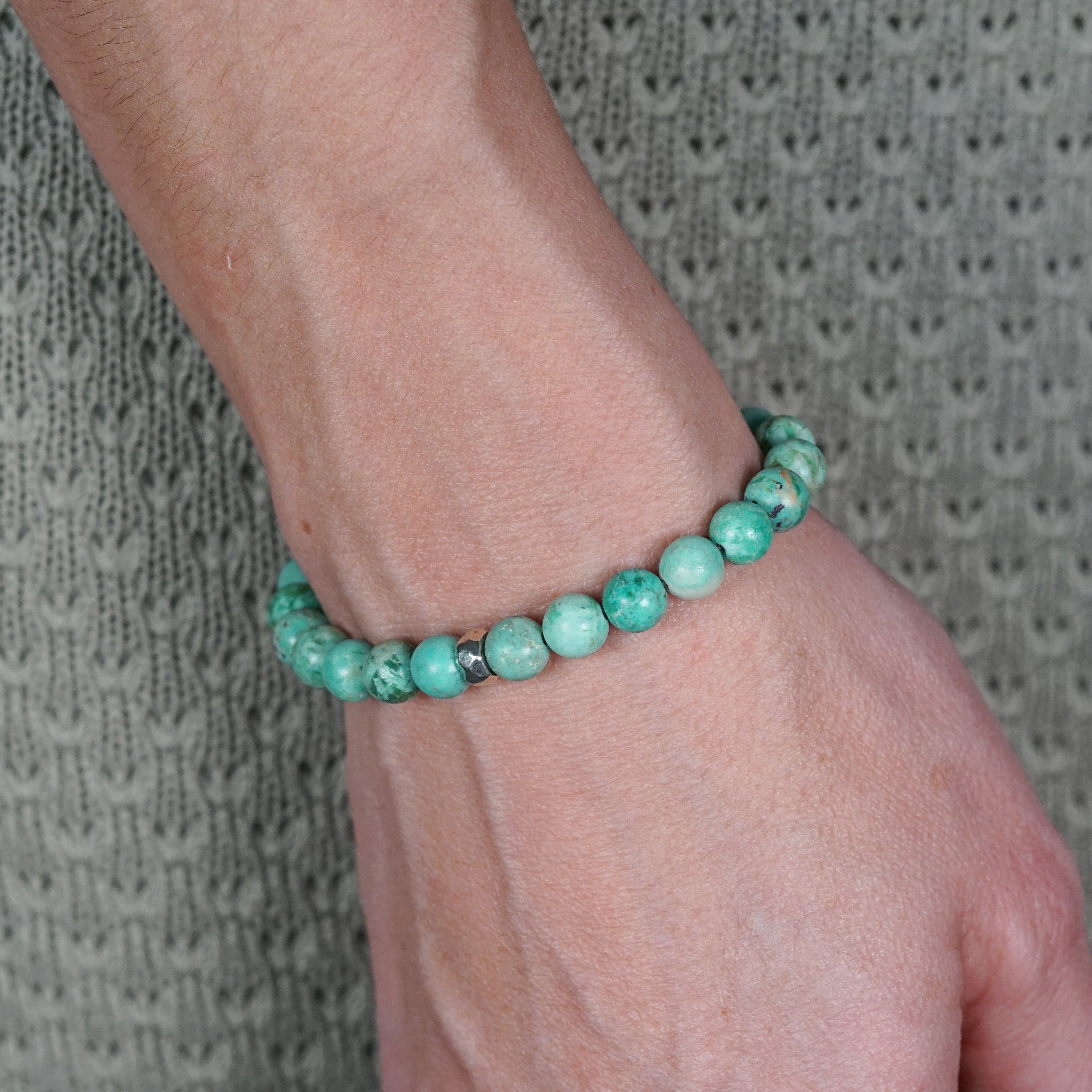 Refined Signature Bracelet | Peruvian Turquoise & Sterling Silver