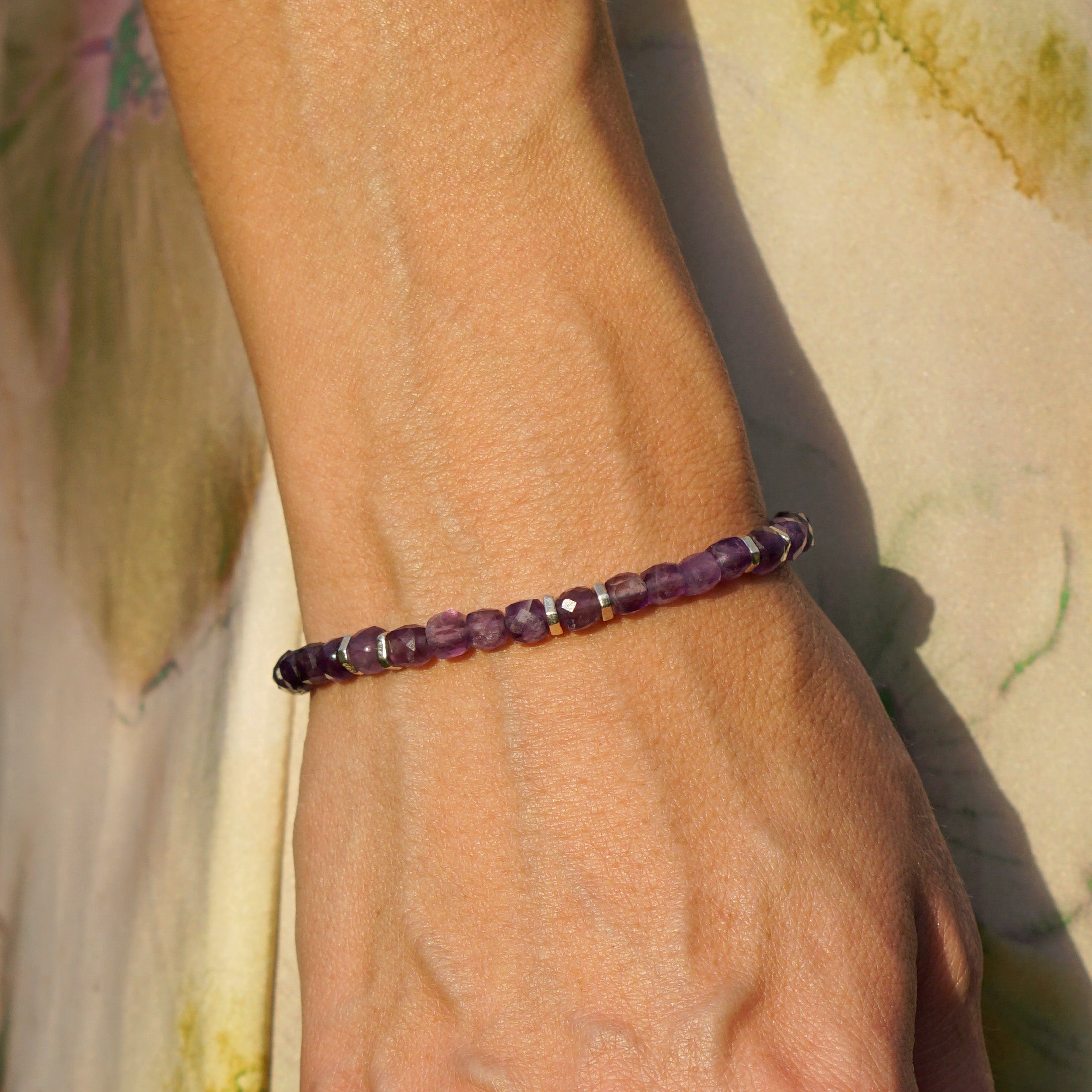 Solstice Bracelet | Amethyst & Sterling Silver