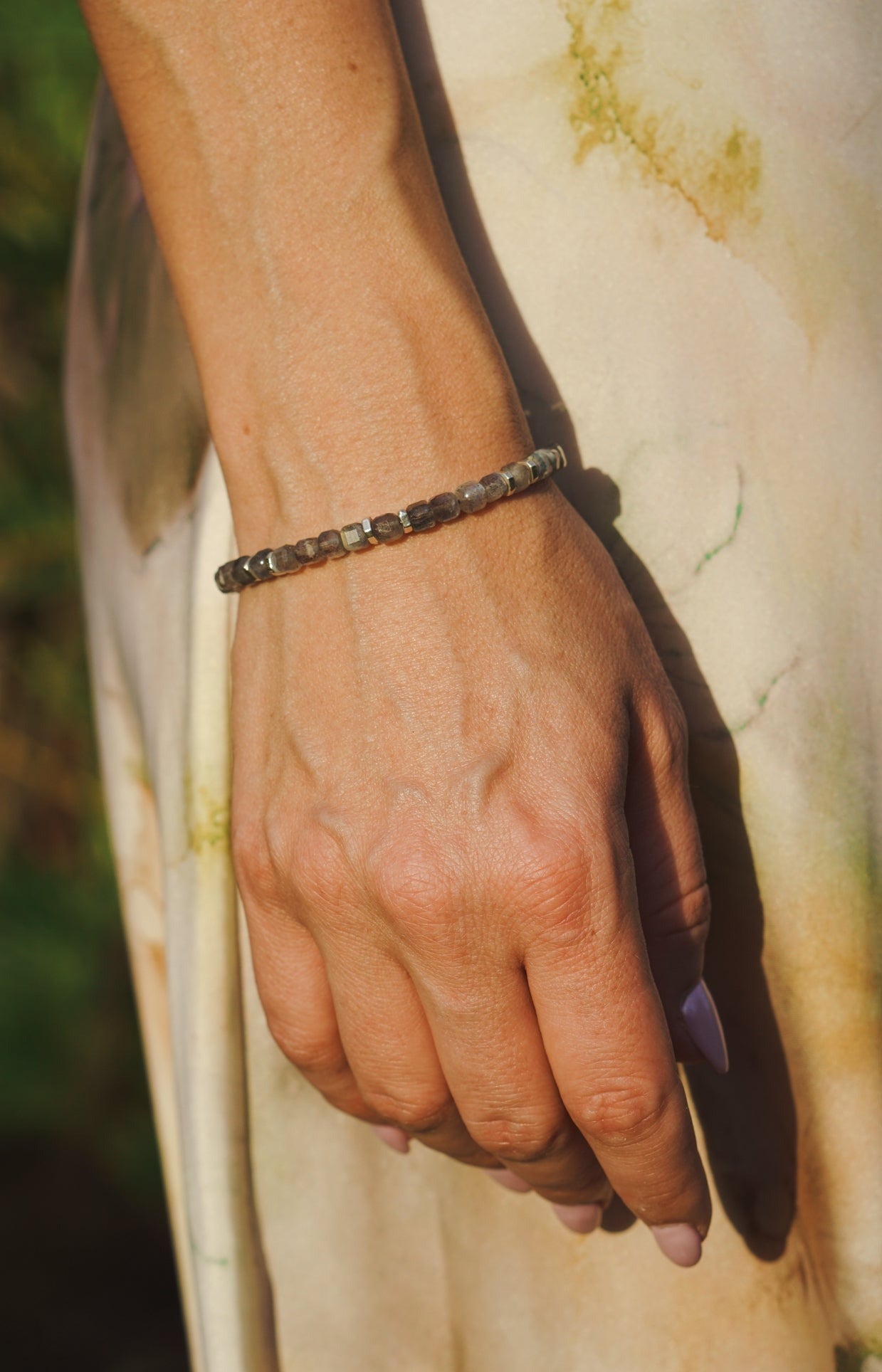 Phantom Ice Bracelet | Labradorite & Sterling Silver