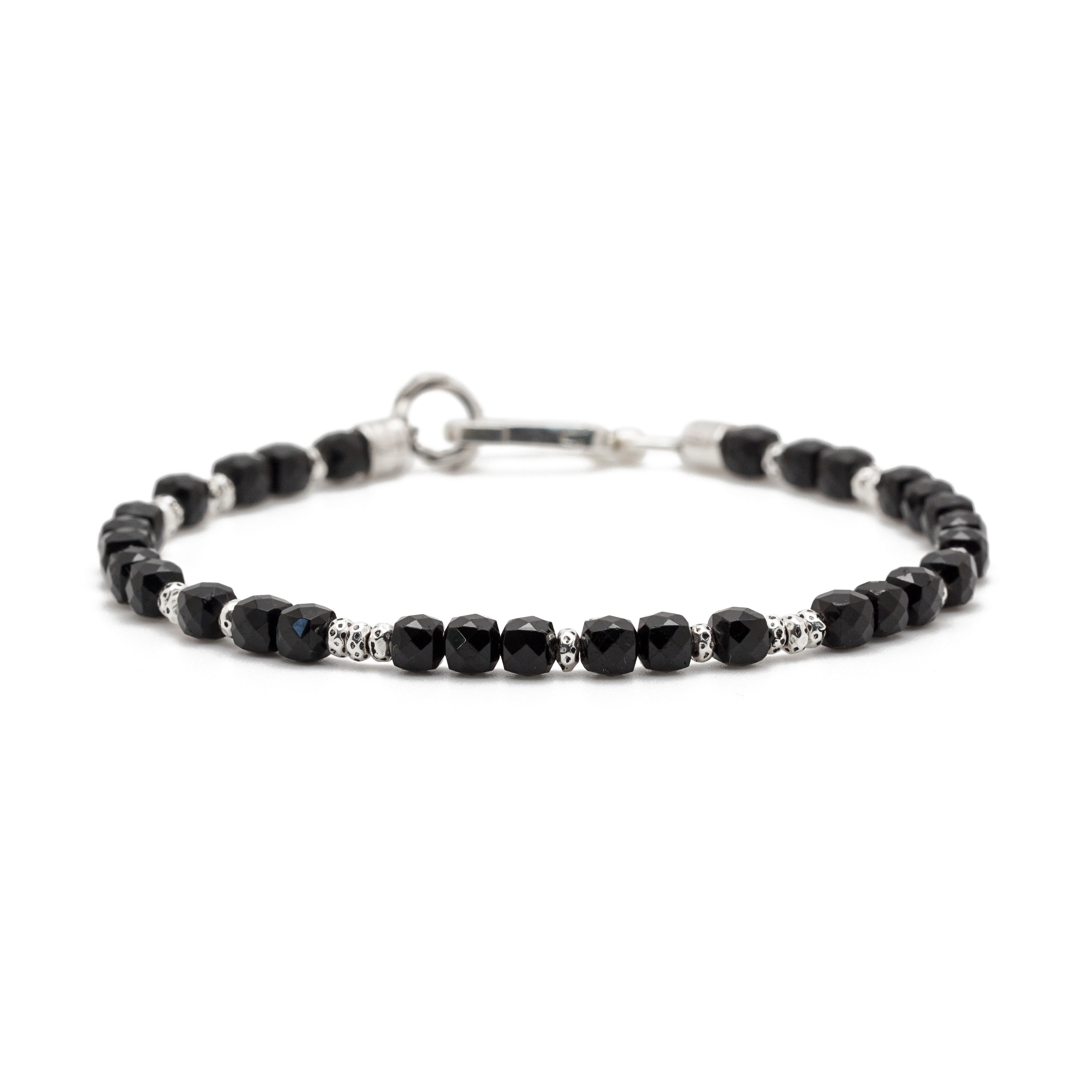 Axis Bracelet | Black Tourmaline & Sterling Silver