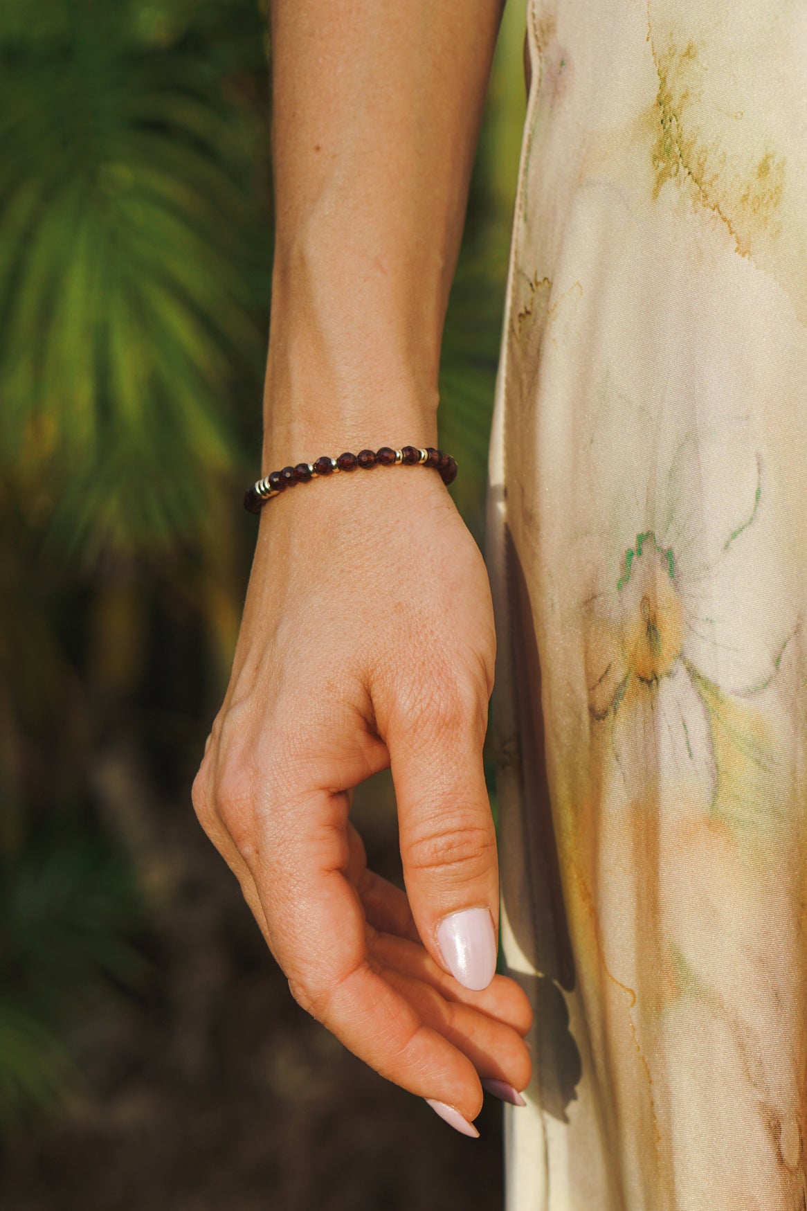 Ember Bracelet | Garnet & 14K Gold