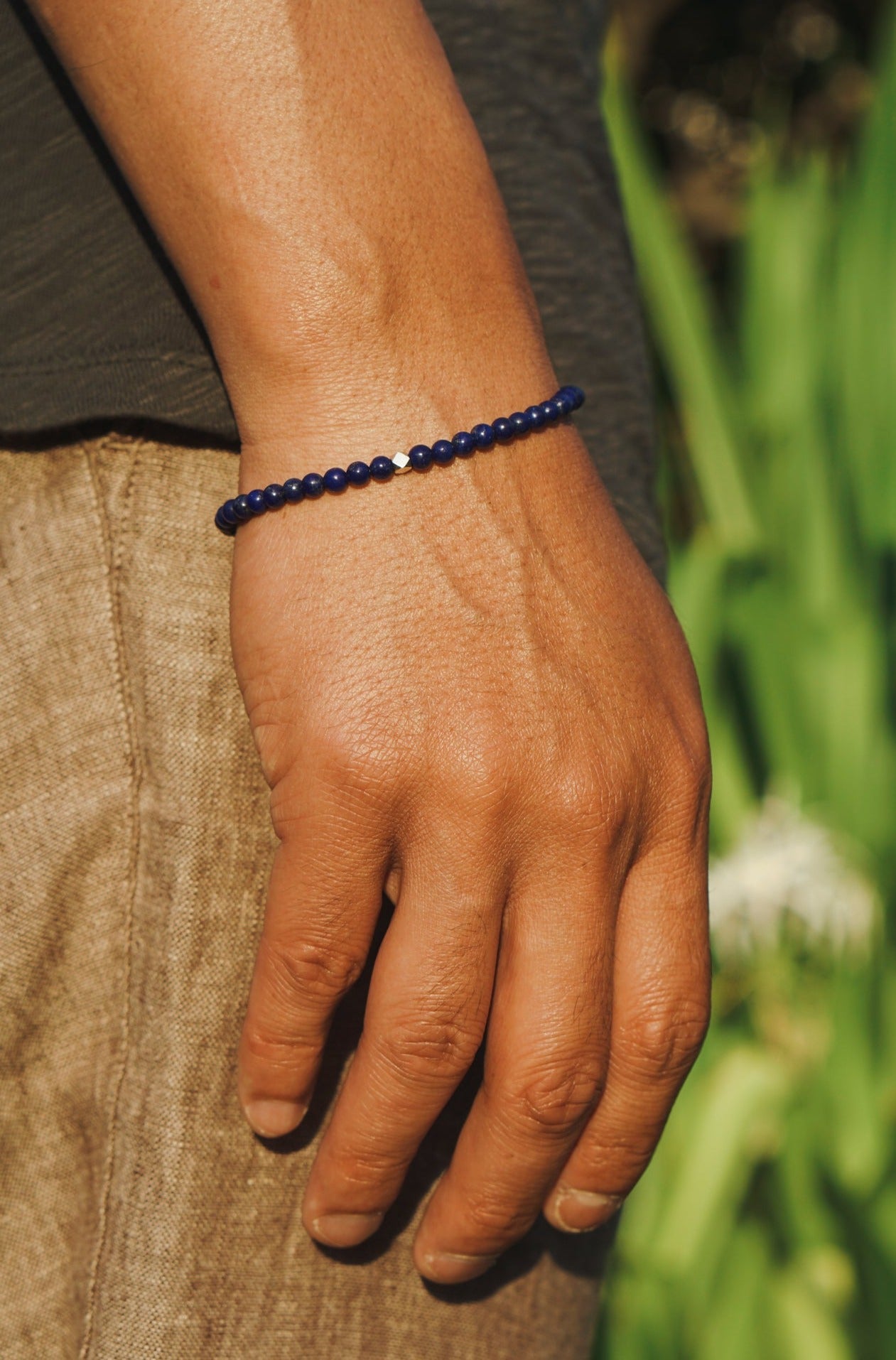 Signature Slim Bracelet | Lapis Lazuli & Sterling Silver
