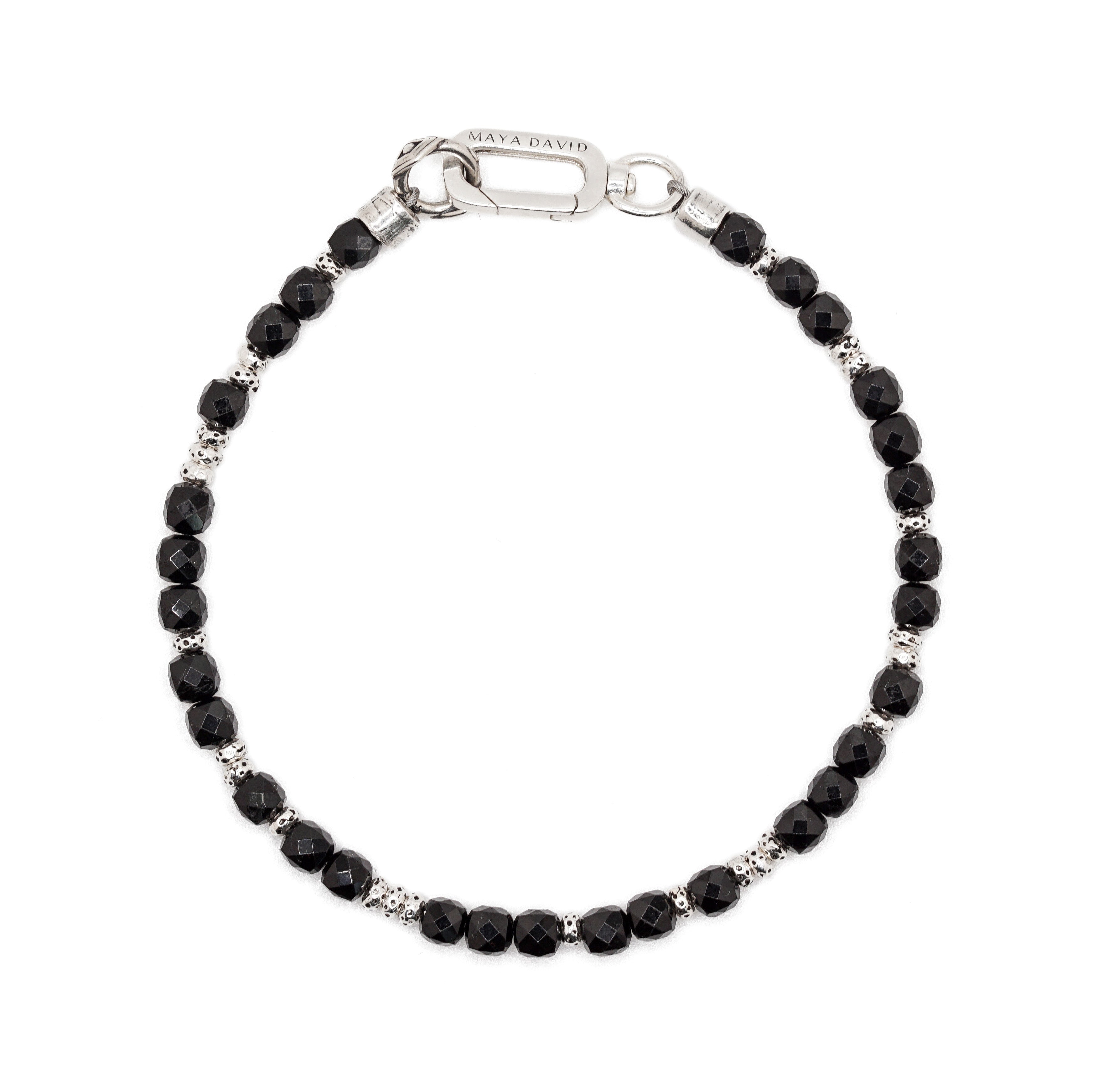 Axis Bracelet | Black Tourmaline & Sterling Silver