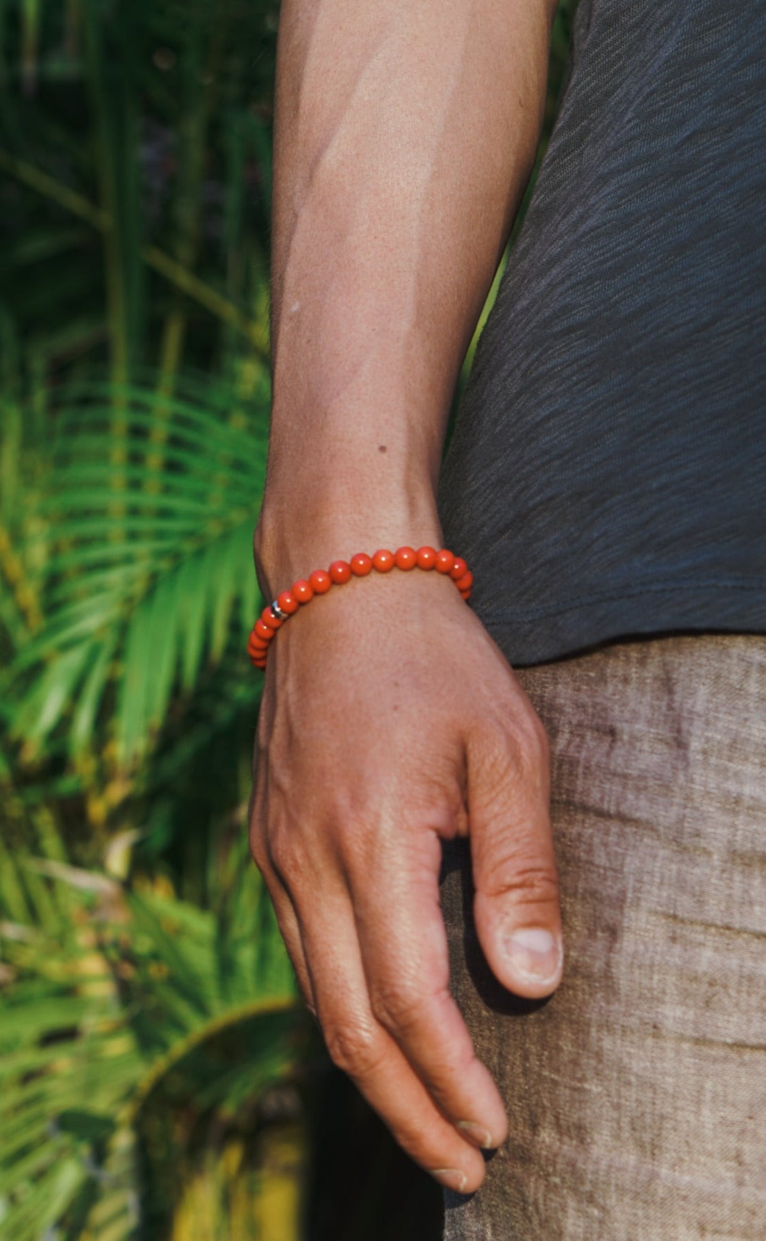 Signature Bracelet | Red Coral & Sterling Silver